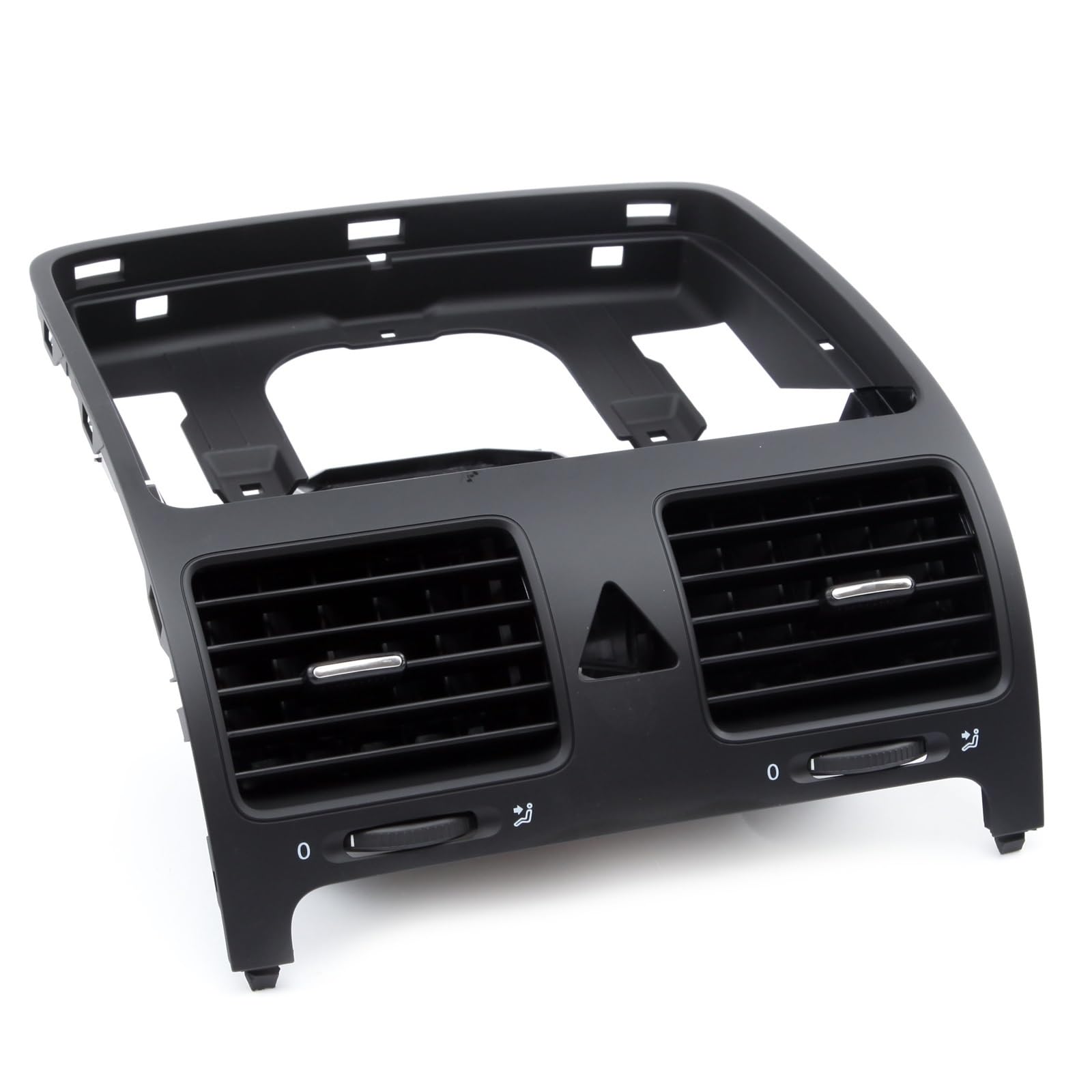 DEMULAX Front Dash Central Air Outlet Vent Teil, for VW, for Jetta, for Golf, for GTI Rabbit MK5 Ohne Loch 1K0819728H 1K 0 819 728 F Auto-Klimaanlagengitter von DEMULAX