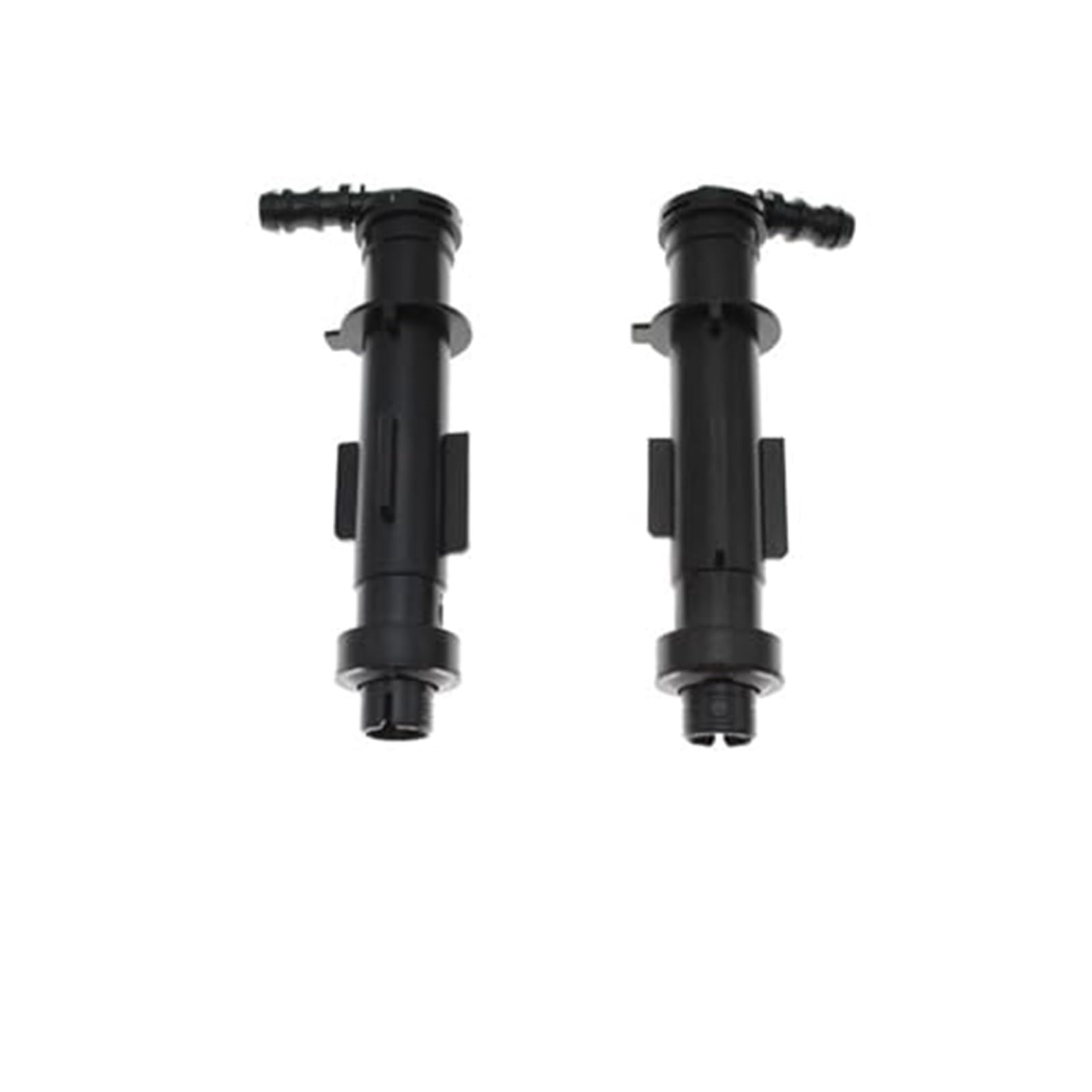 DEMULAX Frontstoßstangen-Scheinwerferwascher-Deckelkappe, Scheinwerferwascher-Jet-Düsen-Sprühabdeckung, for Hyundai, Tucson TL 2015–2017 Scheinwerfer-Sprühabdeckung(Black Nozzle Set) von DEMULAX