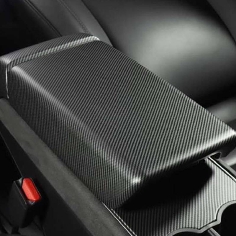 DEMULAX Frosting Matte Finish Carbon Fiber, for Tesla, Modell 3 Y Mittelkonsole, for Sitz, Armlehne Box Schutz Dekoration Abdeckung Zubehör AC-Lüftungsdekoration von DEMULAX