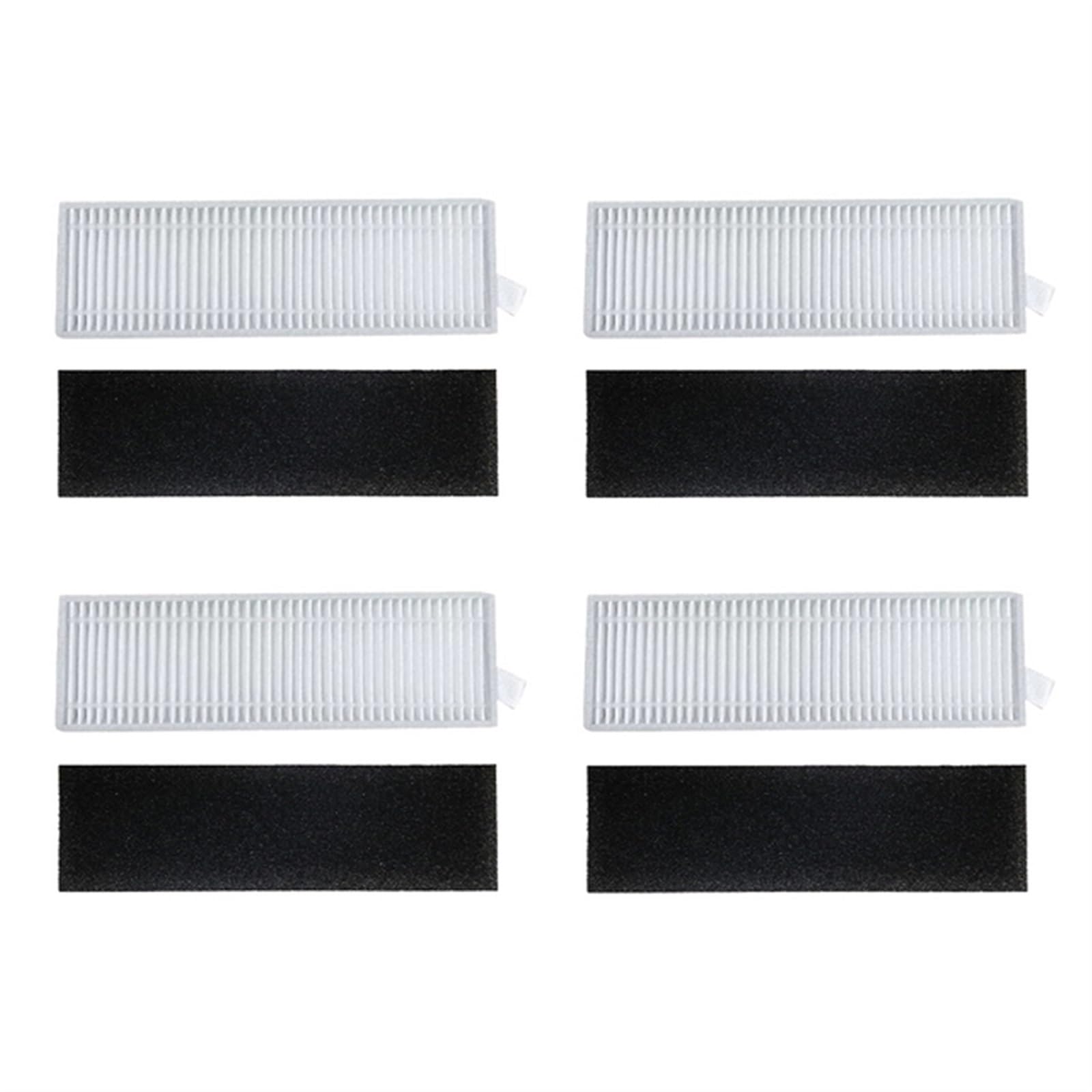 DEMULAX Für, for Xiaomi, G1 MJSTG1 Wassertank Staubbox Mopphalterung Teile Roboter-Staubsauger Mülleimerbox Stützplatte Zubehör(4pcs Filter) von DEMULAX