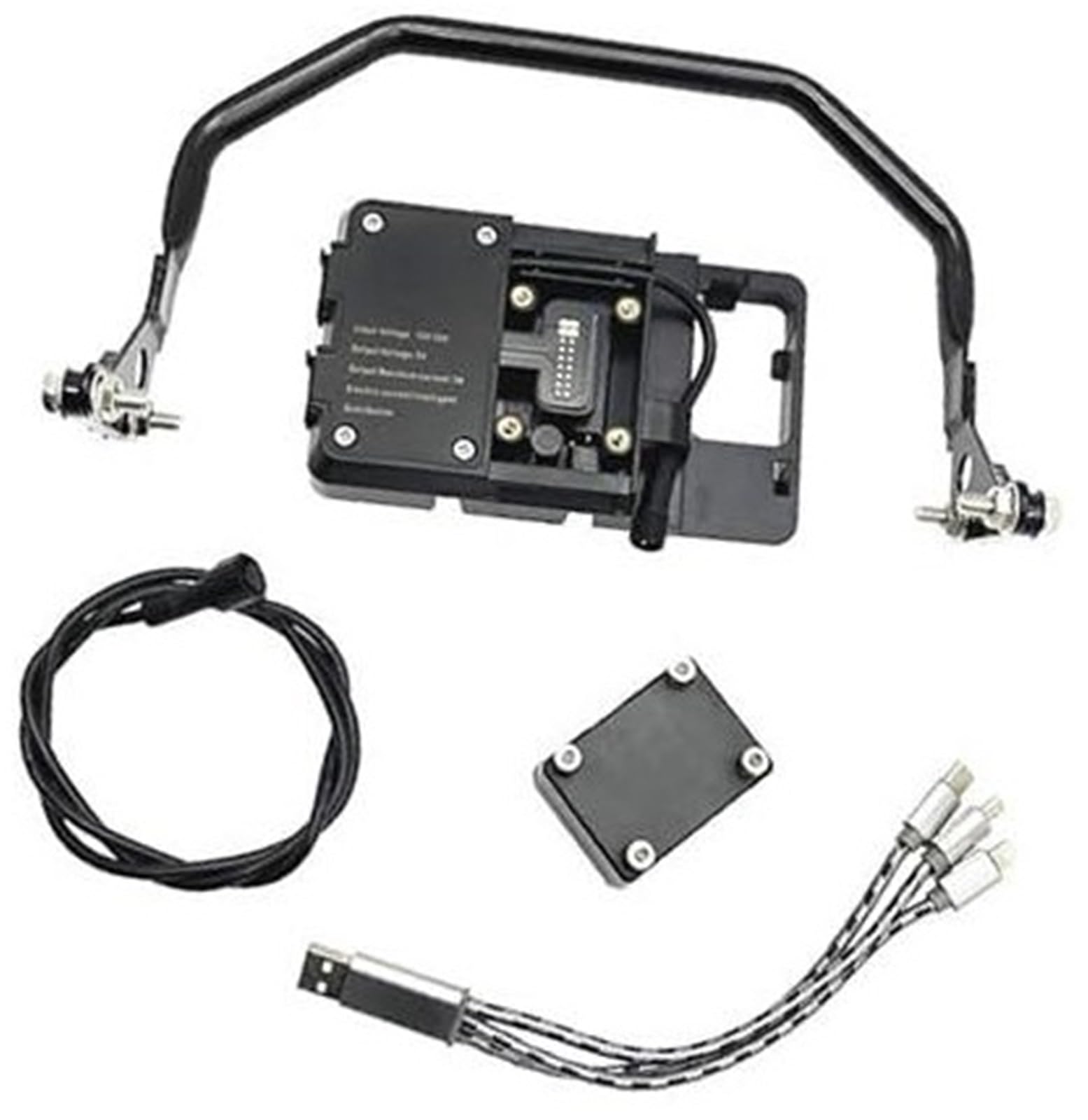 DEMULAX GPS-Moto-Telefonhalterung, for, for R1250GS LC, for Adventure 2019-2022 Kabelloses Laden der Telefonnavigationshalterung Telefonhalter USB-Ladegerät Universelle Telefonhalterung für Motorräde von DEMULAX