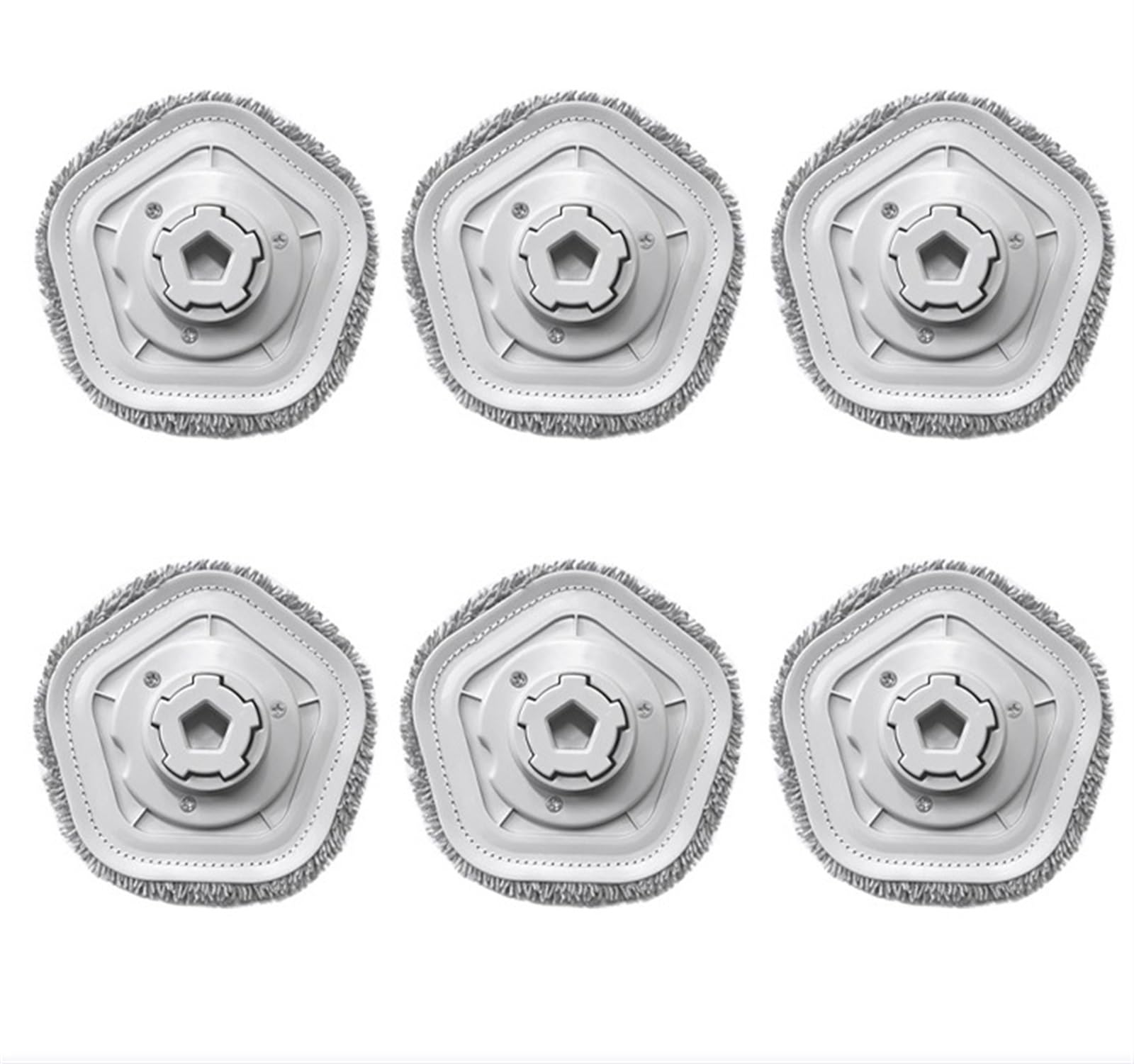 DEMULAX Hauptseitenbürste Mopps HEPA-Filter, for Dreame, Bot W10 W10Pro Staubsauger Zubehör Ersatz Ersatzteile Kehrroboter Zubehör(6pcs) von DEMULAX