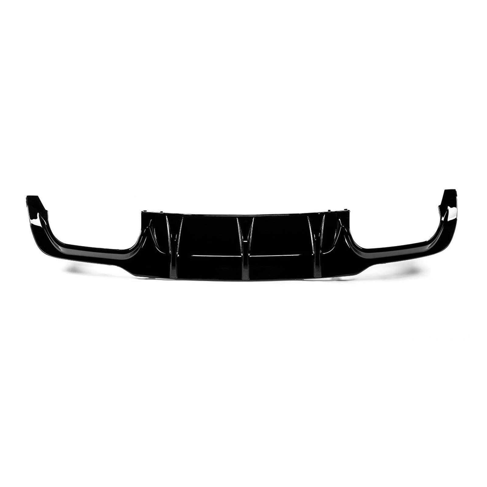 DEMULAX Heckstoßstangenlippendiffusor Spoiler Stoßstangensplitter, for Mercedes-Benz, for C-Klasse W204 C204 Limousine C63 Coupe 2012–2015 Fahrzeug-Heckspoiler(Glossy Black) von DEMULAX