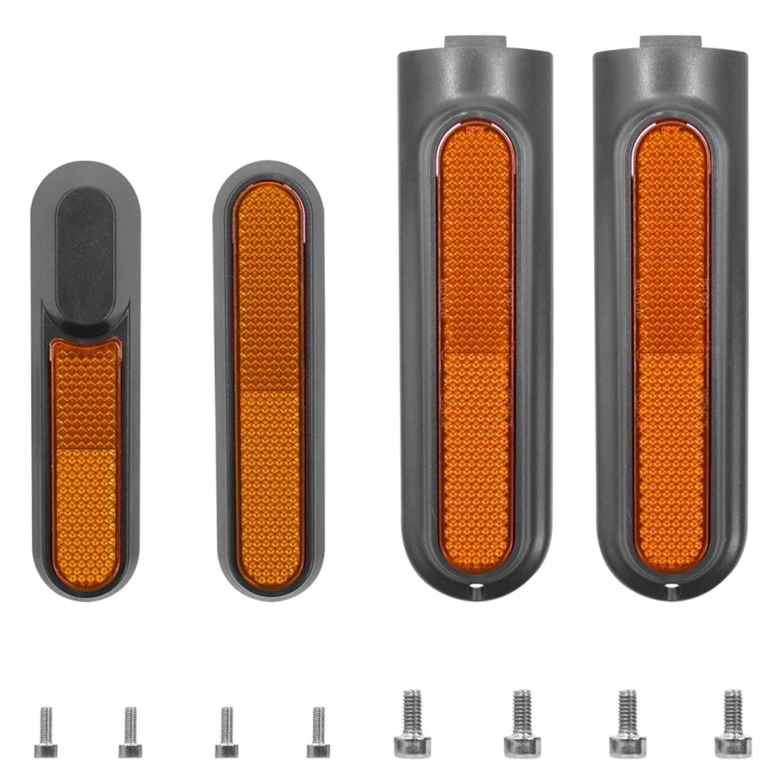 DEMULAX Hochwertiger Reflektorschutz for die Vordergabel, for Xiaomi, 4 Pro Mi4 Elektroroller, Radkappe for die Hinterradabdeckung mit Schraubensatz Reflektierende Roller-Radabdeckung(Yellow) von DEMULAX