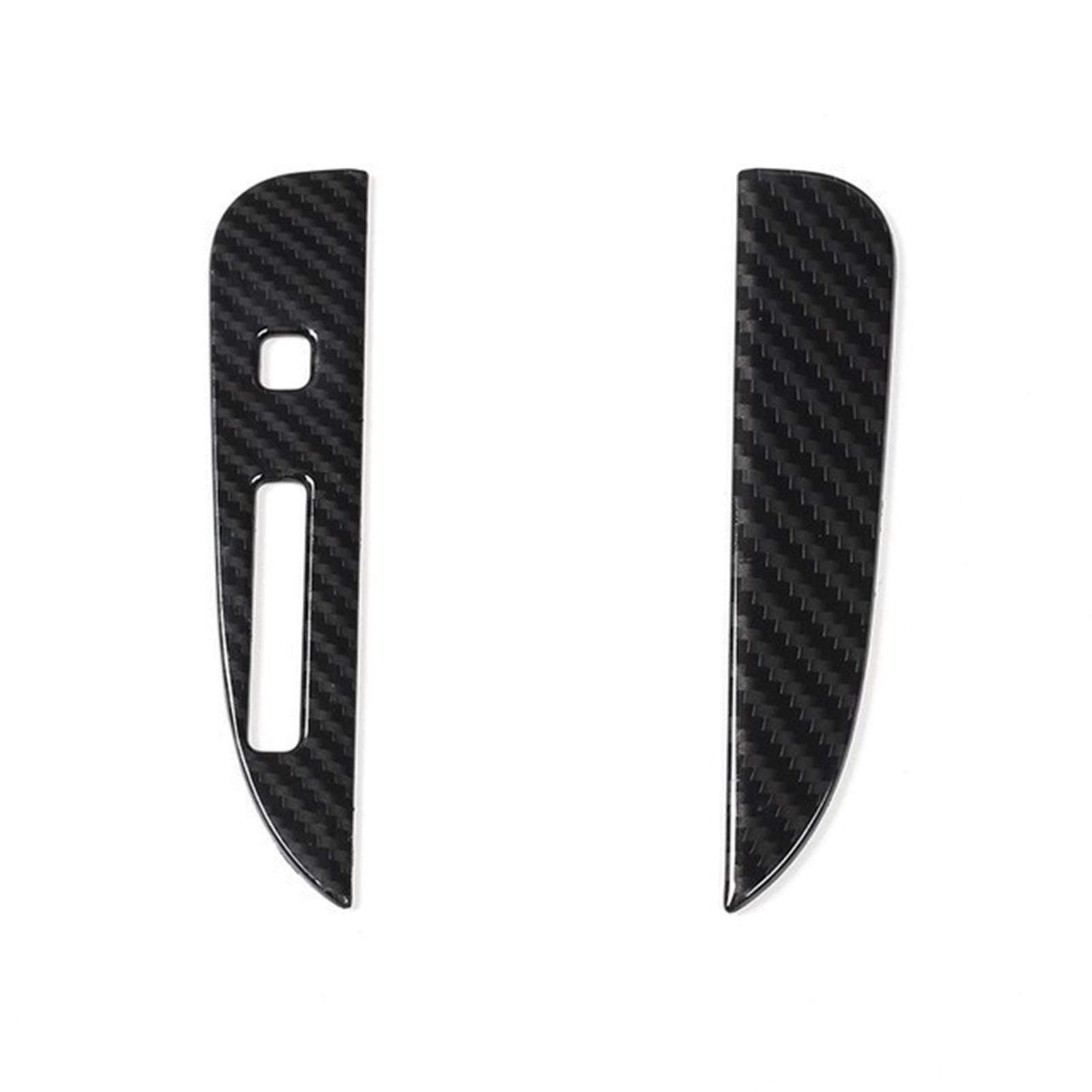 DEMULAX Innenleisten Auto-Schalthebelverkleidung Griff Dekoration Abdeckung Aufkleber, for Ford, for Mustang, 2015+ Zubehör AC-Lüftungsdekoration(Carbon Fiber Grain B) von DEMULAX