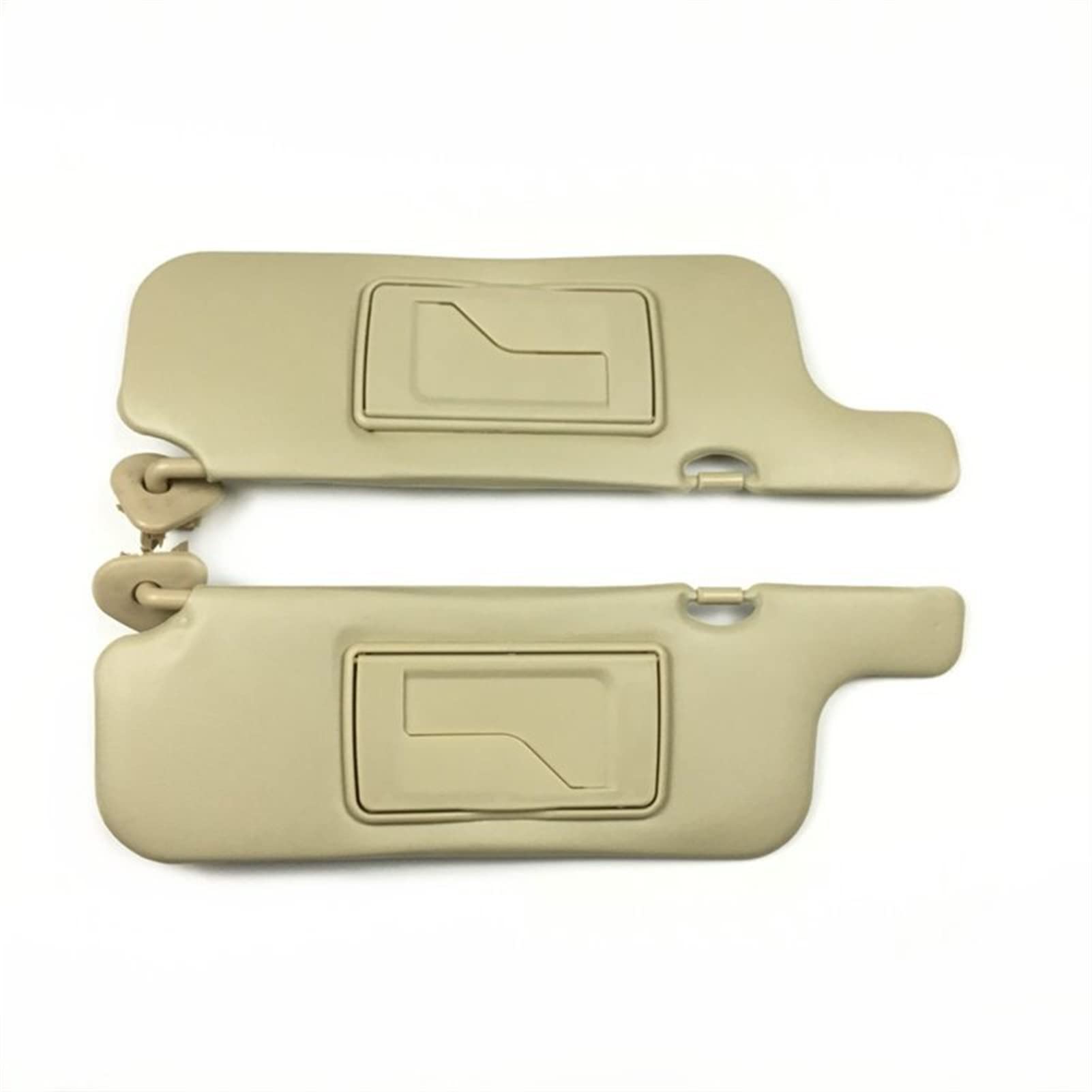 DEMULAX Innere Sonnenblende, Sonnenschutz, vordere Windschutzscheibe, Sonnenblende, blendfreier Sonnenschutz mit Spiegel-Set, for Toyota, for Corolla 2003–2012, Beige Sonnenblende für den Autoinnenrau von DEMULAX