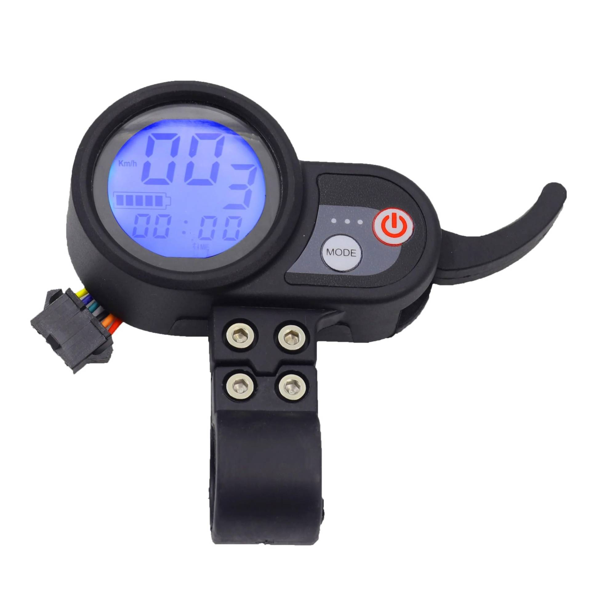 DEMULAX JP Throttle 36V 48V 52V 60V Universal LCD Display, for Speedway RUIMA, for MINI4, for Ja*obike FLJ Dualtron Elektroroller Teile Armaturenbrett für Elektroroller(Blue 36V-60V) von DEMULAX