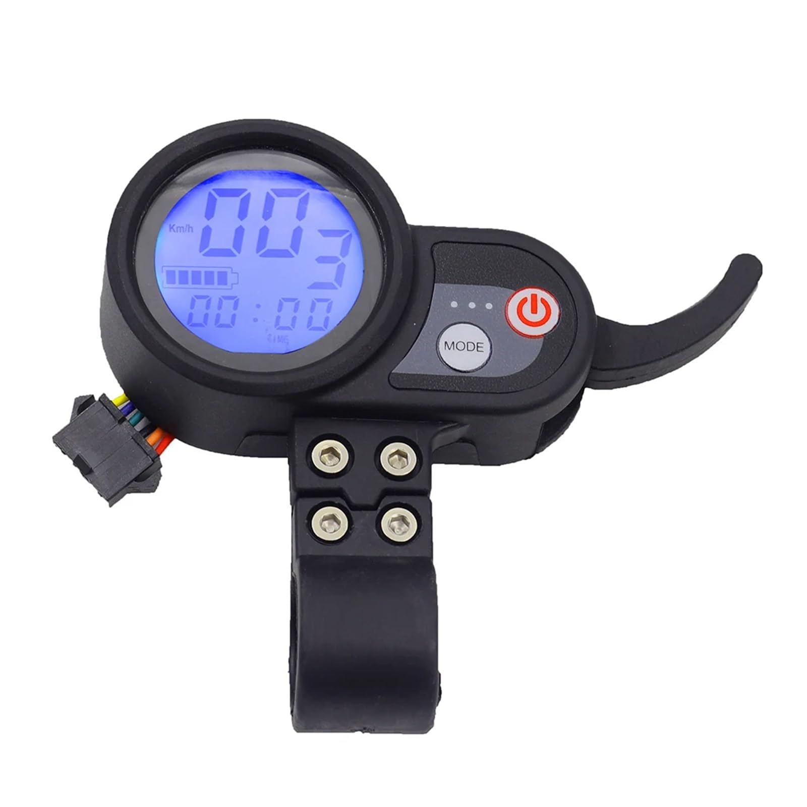 DEMULAX JP Throttle 36V 48V 52V 60V Universal LCD Display, for Speedway RUIMA MINI4 Scooter Janobike, for FLJ Dualtron Elektroroller Teile Armaturenbrett für Elektroroller(Blue 52V) von DEMULAX