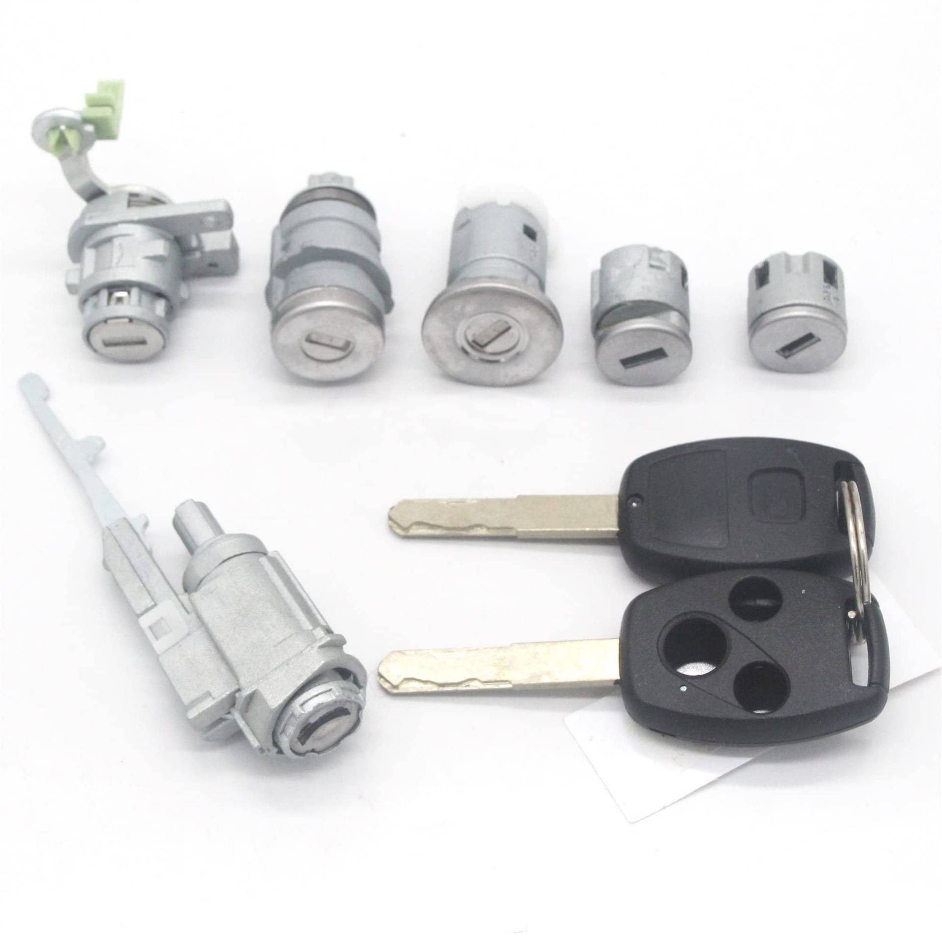 DEMULAX KOMPLETTES Schloss-Set, ZÜNDSCHALTER, TÜRSCHLOSS, for Accord, 2003-2007 Reparatursatz für Autotürschlosszylinder(6pcs Lock) von DEMULAX