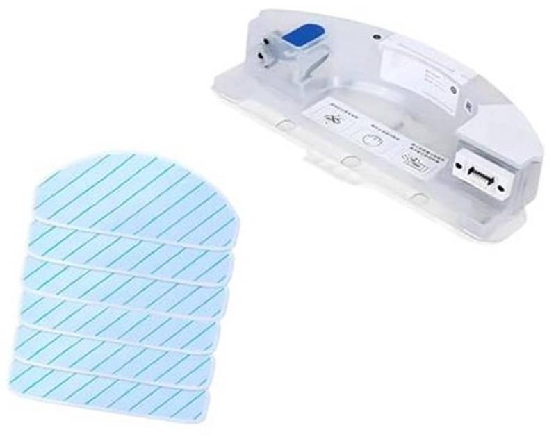 DEMULAX Kehrmaschine Staubsauger Wassertank, Wischtuch Pad, kompatibel, for Ecovacs T9 T8 MAX T8 Power T9 MAX T9 Power OZMO Pro Staubsauger-Sammelbox von DEMULAX