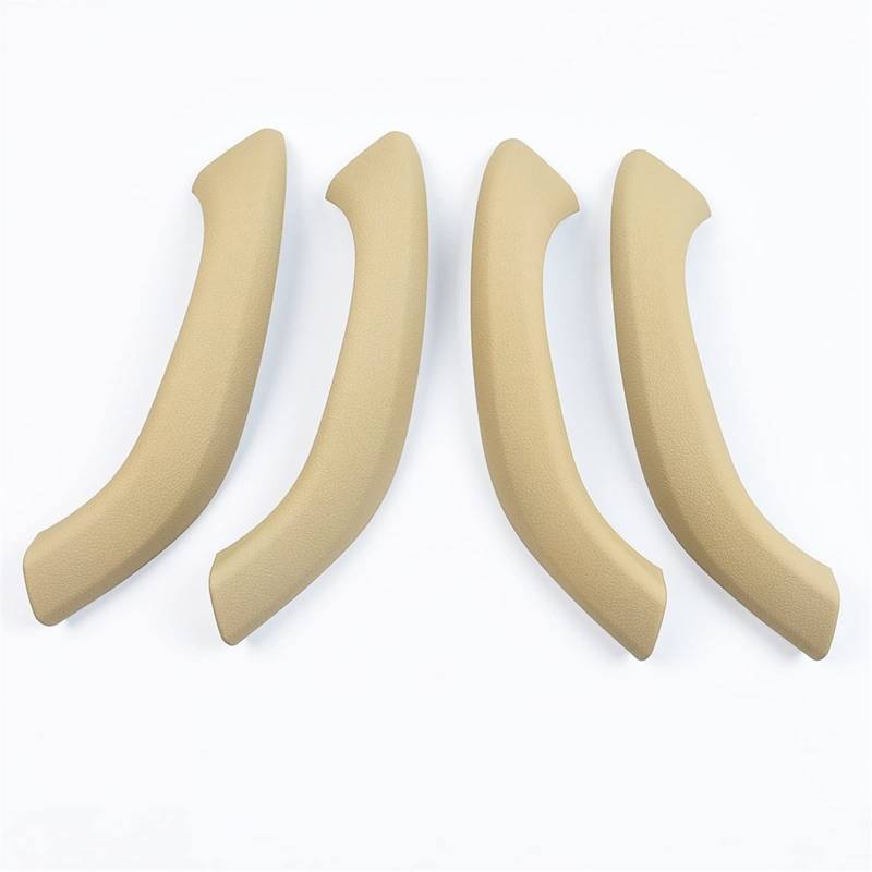 DEMULAX Kohlefaser-Innentürgriff-Außenabdeckungsverkleidungsersatz, for, for X1 X2 F48 F49 F39 2016-2020 Fahrzeug-Innentürgriff(Beige 4PCS Set) von DEMULAX