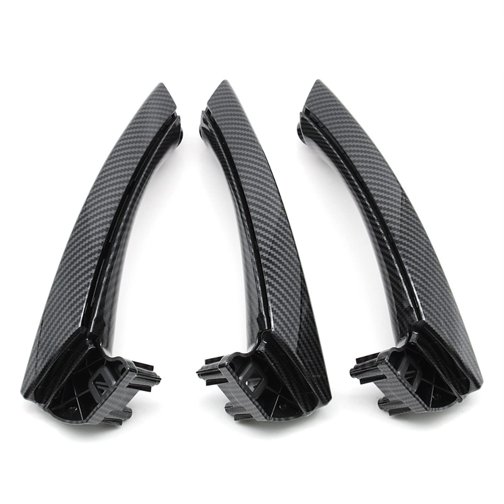 DEMULAX LHD RHD Beige Schwarz Grau Innentürgriff-Set Ersatz, for, for 3er E90 E91 E92 316 318 320 325 328i 2004–2012 Innentürgriff(LHD Set Carbon Fiber) von DEMULAX