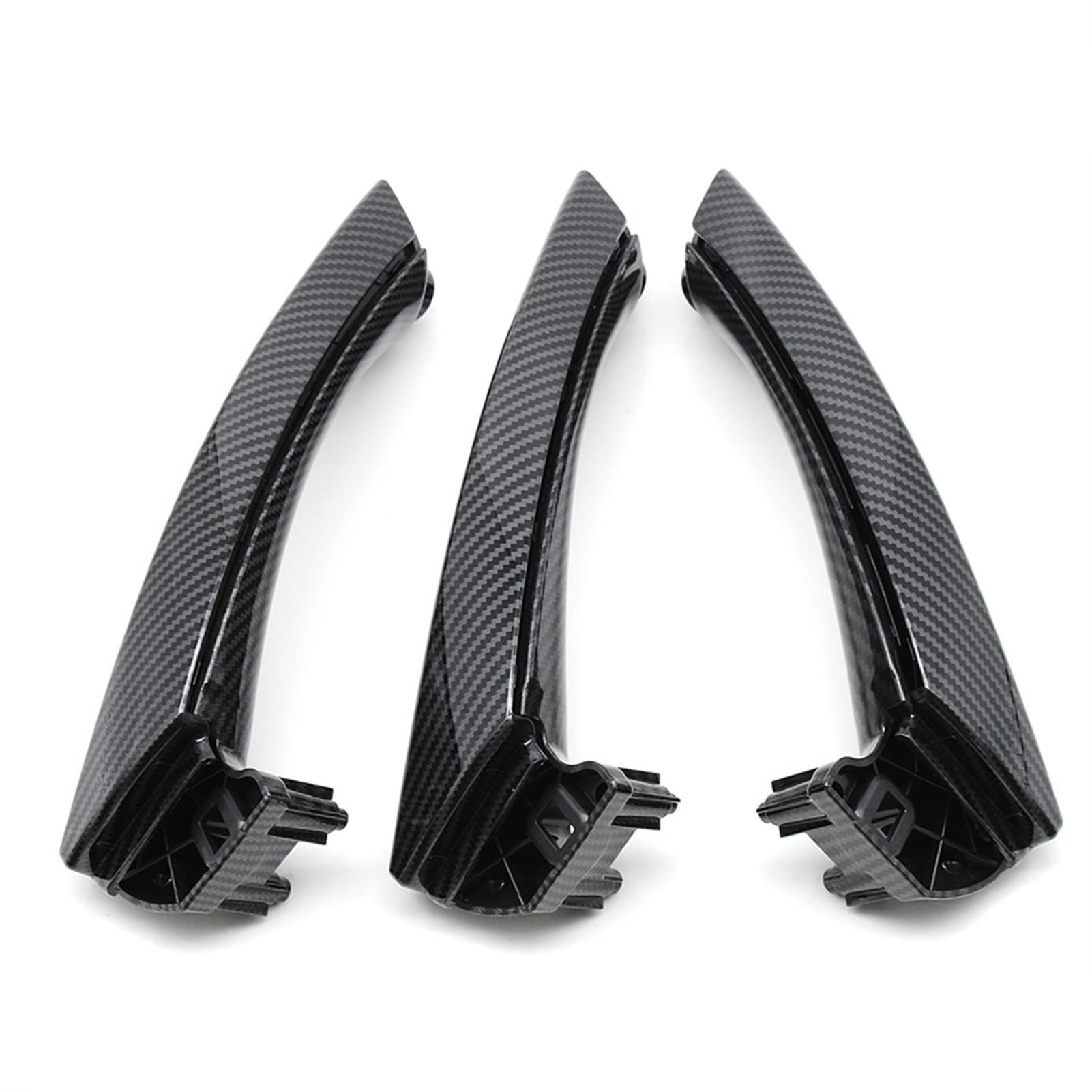 DEMULAX LHD RHD Beige Schwarz Grau Innentürgriff-Set Ersatz, for, for 3er E90 E91 E92 316 318 320 325 328i 2004–2012 Innentürgriff(RHD Set Carbon Fiber) von DEMULAX