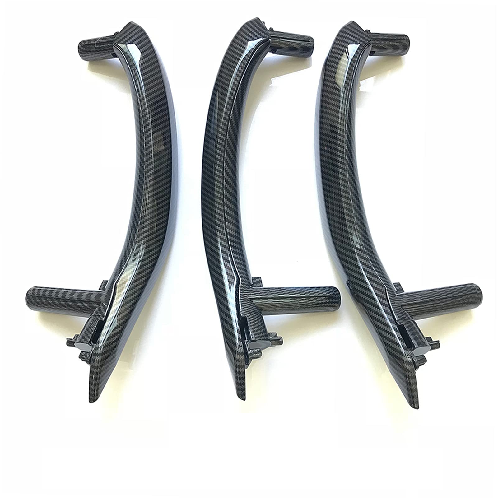 DEMULAX LHD RHD Links rechts Innentürgriff Montagesatz mit äußerer Lederabdeckung, for, for X5 X6 F15 F16 2014-2018 Fahrzeug-Innentürgriff(LHD Carbon Fiber) von DEMULAX