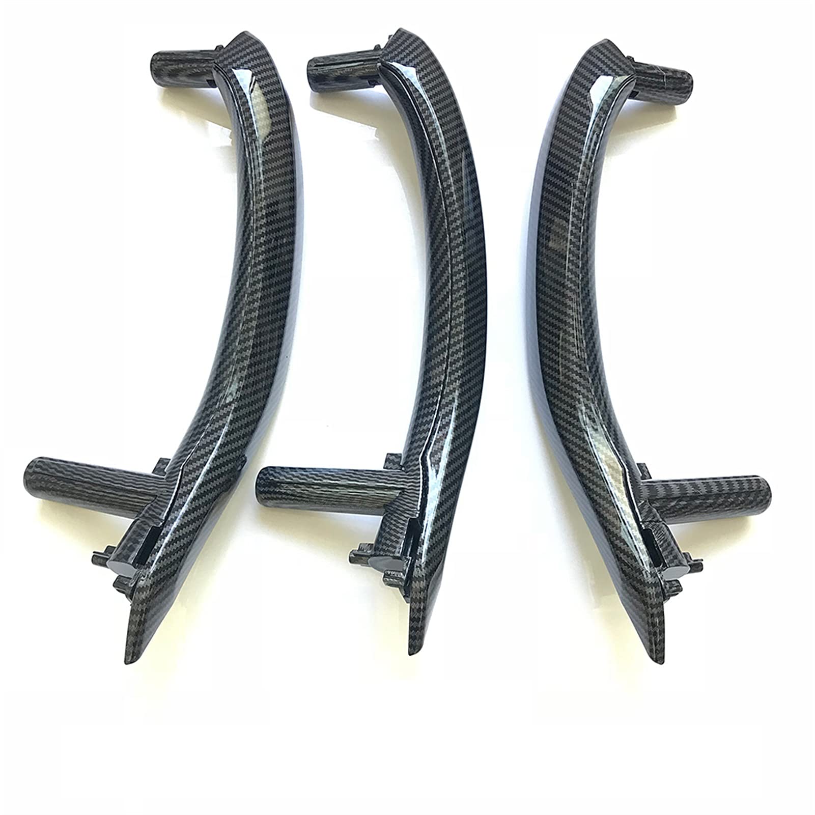 DEMULAX LHD RHD Links rechts Innentürgriff Montagesatz mit äußerer Lederabdeckung, for, for X5 X6 F15 F16 2014-2018 Fahrzeug-Innentürgriff(RHD Carbon Fiber) von DEMULAX