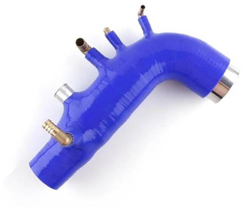 DEMULAX Lufteinlass, for Subaru, WRX GE GH GR GV EJ25 2005–2014 Turbo, for Legacy, Forester, XT Silikon-Ansaugschlauch Luftansaugschlauch(Black Blue) von DEMULAX