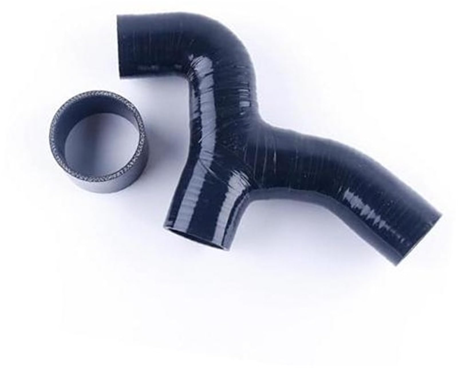 DEMULAX Lufteinlass, for Subaru, for Impreza WRX GC8 EJ20 EJ22 Turbo Y-Rohr 1996–2000, Ladeluftkühler-Silikonschlauch Luftansaugschlauch(Black Black) von DEMULAX