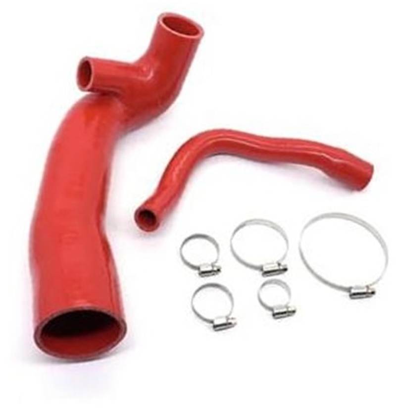 DEMULAX Lufteinlass-Silikon-Kaltluft-Einlassschlauch, Turbo-Einlassrohr-Set, for Mini, for Cooper S, for Clubman 1.6T R55 R56 R57 N14 Motor 2007–2010 RP-A003 Luftansaugschlauch(Black Red) von DEMULAX