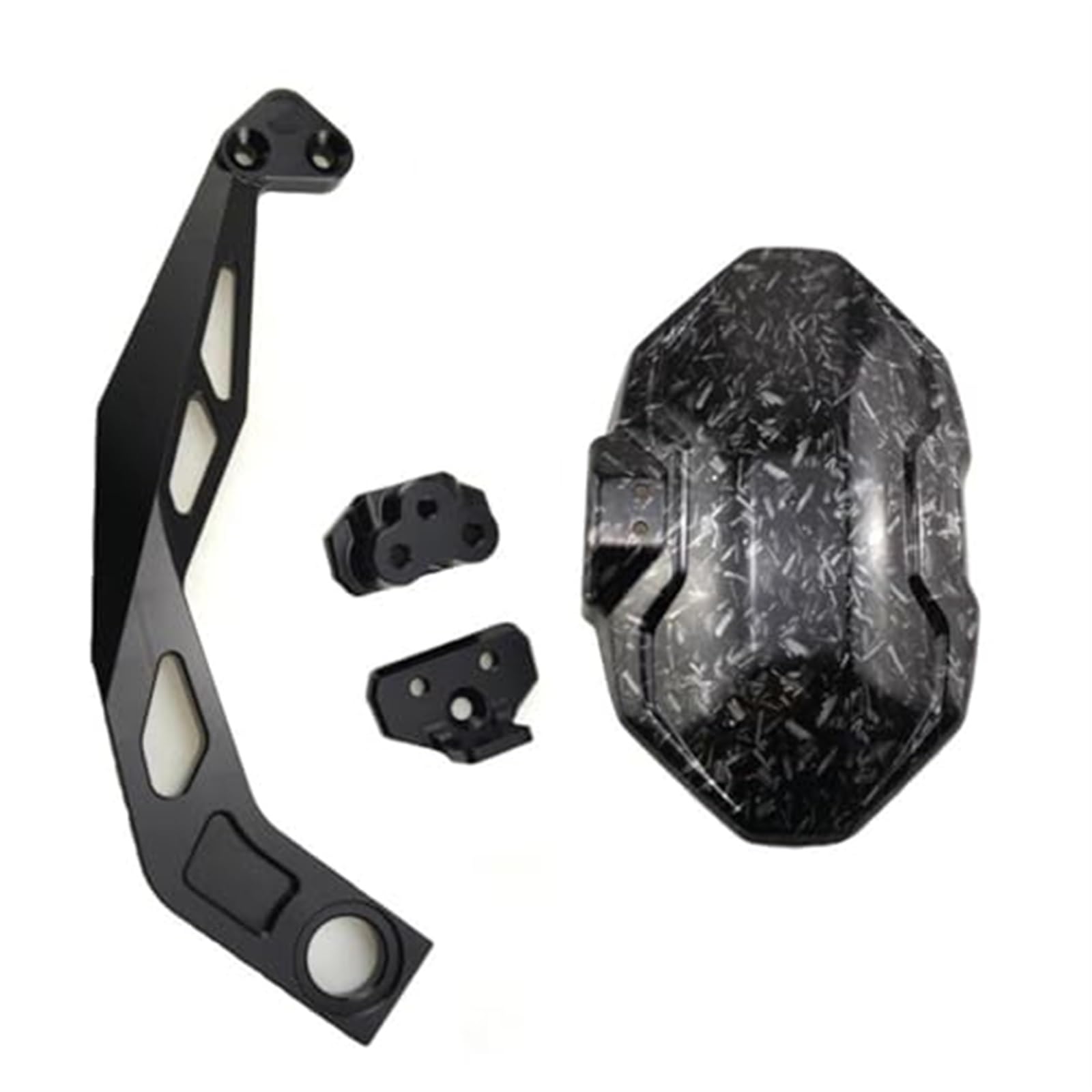 DEMULAX Motorrad-Kotflügel for MT-09 V3.0 for Tracer for 9GT 2022-2023 Motorrad-Kotflügel hinten, Rad-Spritzschutz, Kotflügel, Kotflügel vorne Kotflügel Spritzschutz(Forged carbon2) von DEMULAX