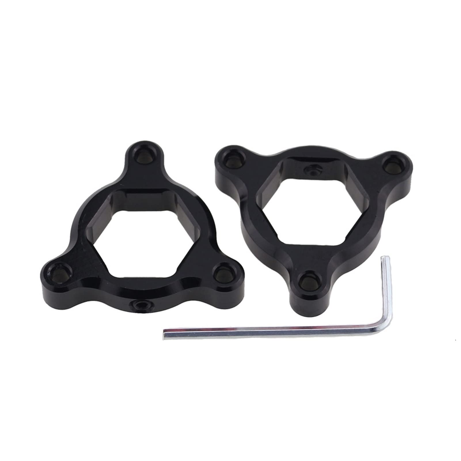 DEMULAX Motorradzubehör 17mm CNC Aluminium Federgabel Vorspannungsversteller, CBR125 CBR 125 ALLE Jahre Gabelvorspannungseinsteller(Black) von DEMULAX