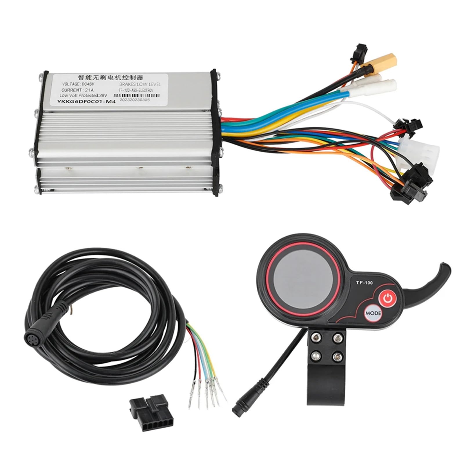 DEMULAX Motorsteuerung, for Kugoo, KUKIRIN M4 Elektroroller Kickscooter Armaturenbrett LCD-Displaykabel 48V 21A Steuerungsteile Kombiinstrument für Roller(Set A) von DEMULAX