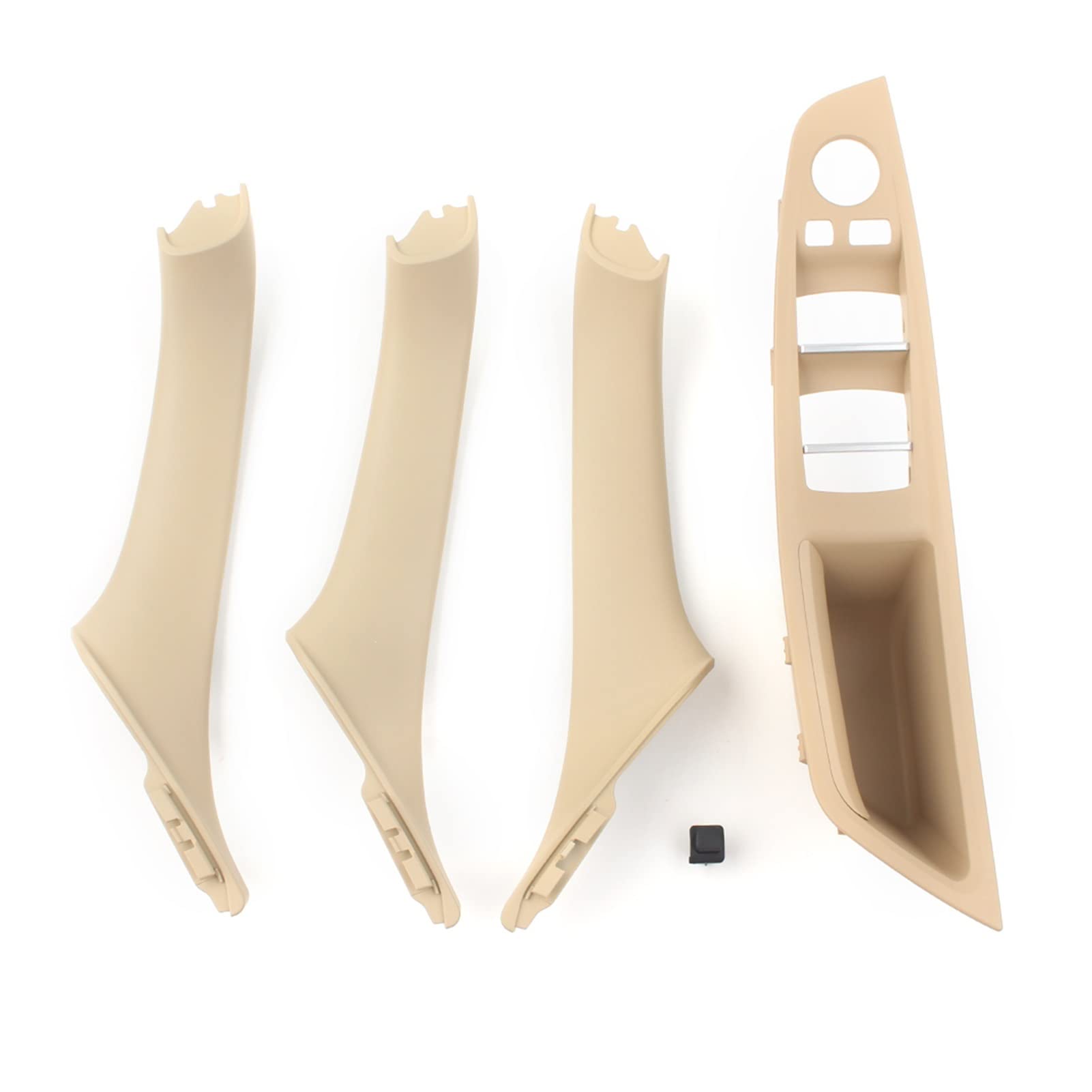 DEMULAX NUR RHD Beige Auto Innenfensterschalter Armlehne Panel Türgriff Kit, for, for F10 F11 5 Series 2010 2011 2012 2013 2014 2015 2016 Innentürgriff von DEMULAX