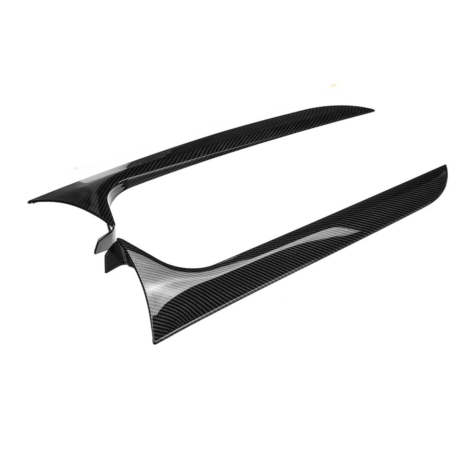 DEMULAX Paar Heckscheiben-Seitenspoiler Spoiler Canard Canards Splitter, for A6 C7 Avant 2012–2018, for ALLROAD, for TDI Quattro Seitenflügel-Heckspoiler(Carbon Look) von DEMULAX