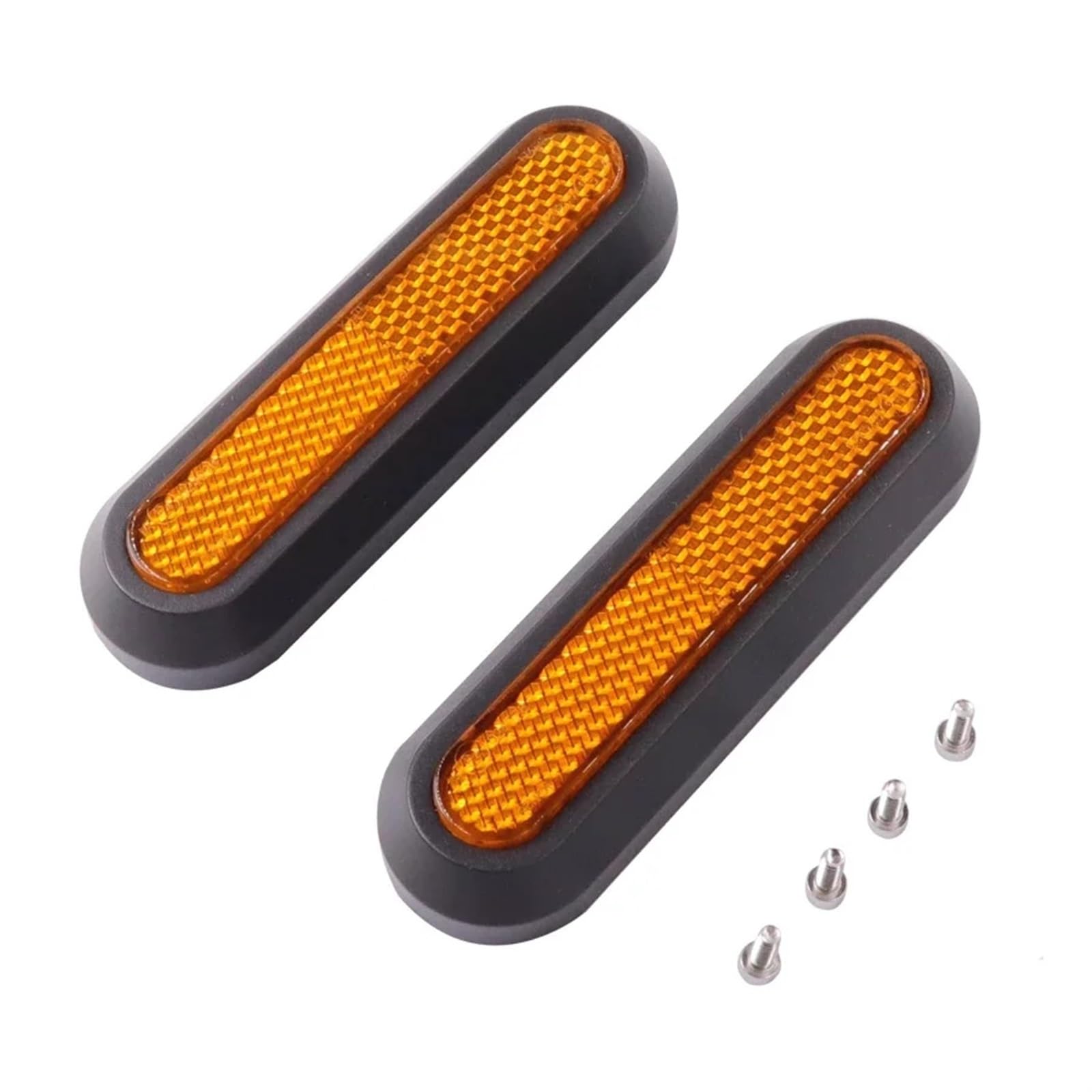 DEMULAX Radkappen-Schutzschale, reflektierend, for Xiaomi, M365 Pro 2 1S Elektroroller, vordere und hintere Radkappe, Sicherheits-Nachtreflektor-Aufkleber Reflektierende Roller-Radabdeckung(Yellow-2pc von DEMULAX