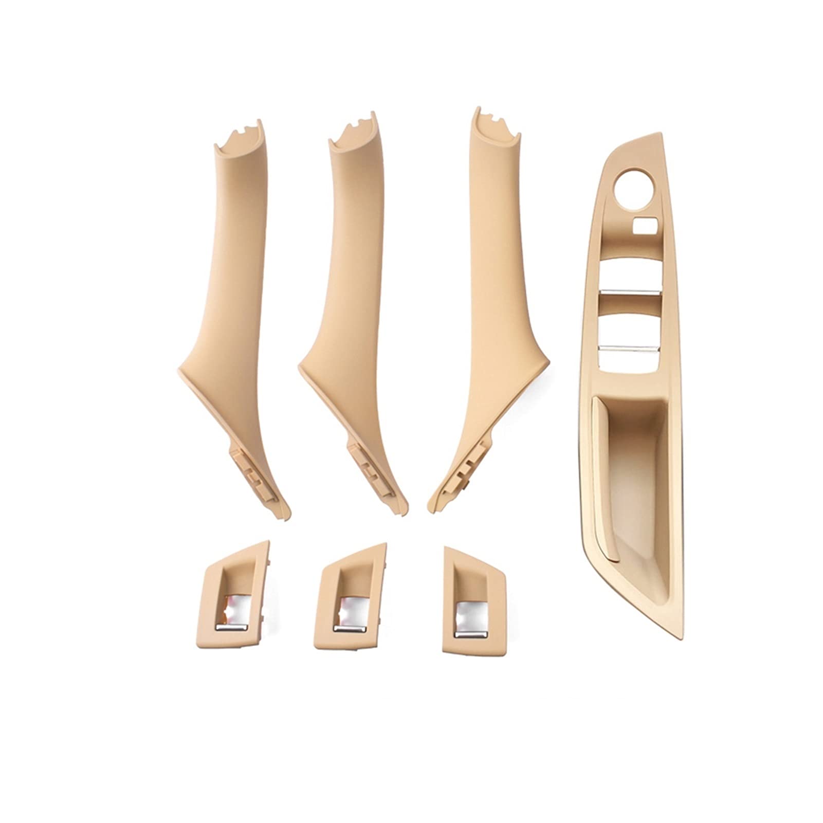 DEMULAX Rechtes Lenkrad RHD Innentür Armlehne Zuggriff Set, for, for 5 Series F10 F11 520i 523i 525i 528i 535i 2009-2016 Innentürgriff(RHD Beige) von DEMULAX