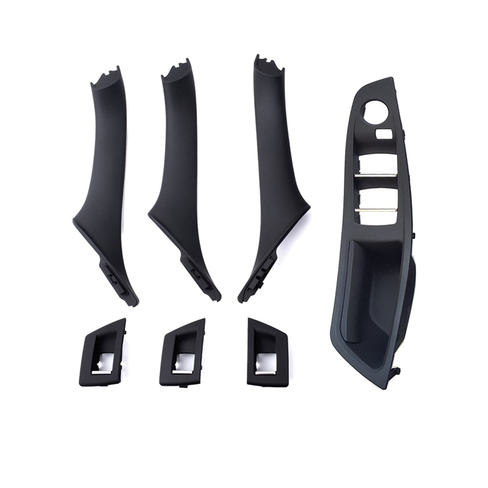 DEMULAX Rechtes Lenkrad RHD Innentür Armlehne Zuggriff Set, for, for 5 Series F10 F11 520i 523i 525i 528i 535i 2009-2016 Innentürgriff(RHD Black) von DEMULAX