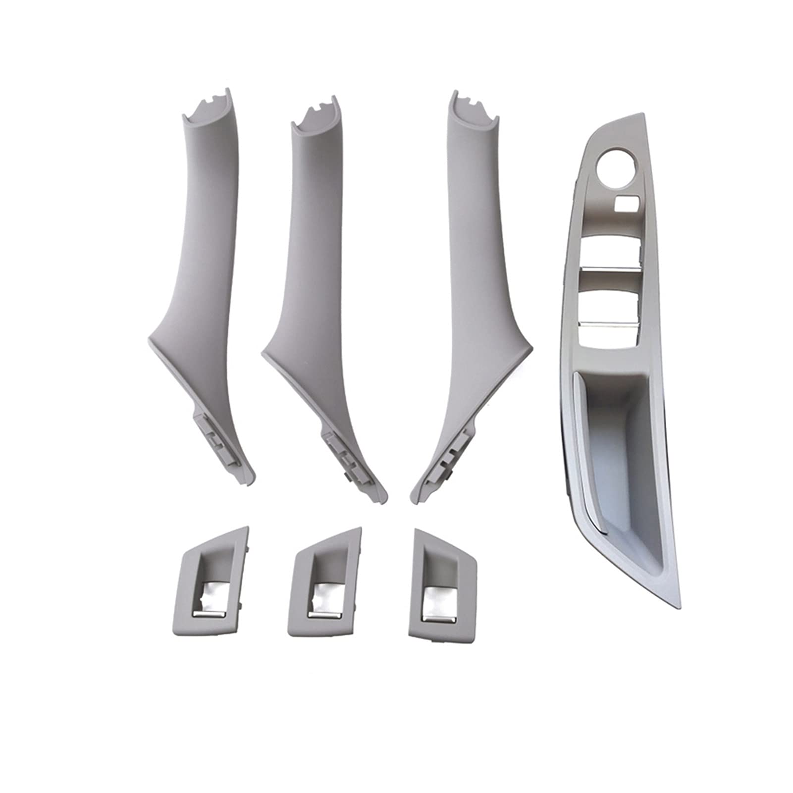 DEMULAX Rechtes Lenkrad RHD Innentür Armlehne Zuggriff Set, for, for 5 Series F10 F11 520i 523i 525i 528i 535i 2009-2016 Innentürgriff(RHD Gray) von DEMULAX