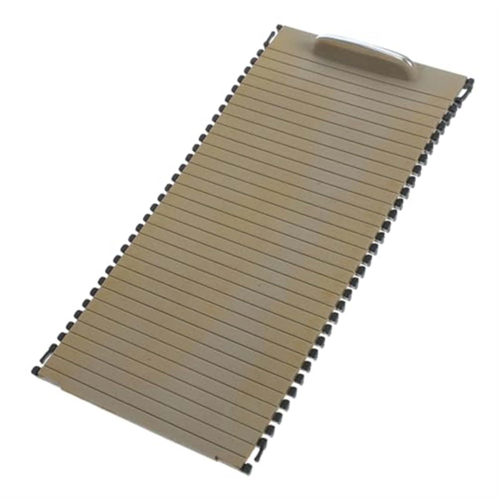 DEMULAX Reißverschluss-Aufbewahrungsbox, Rollos, Getränkehalter, Mittelkonsole, Schiebeläden, Getränkehalter, Rollo, Abdeckung, Rolle for Getränkehalter, ABS Getränkehalterschirme(BEIGE) von DEMULAX