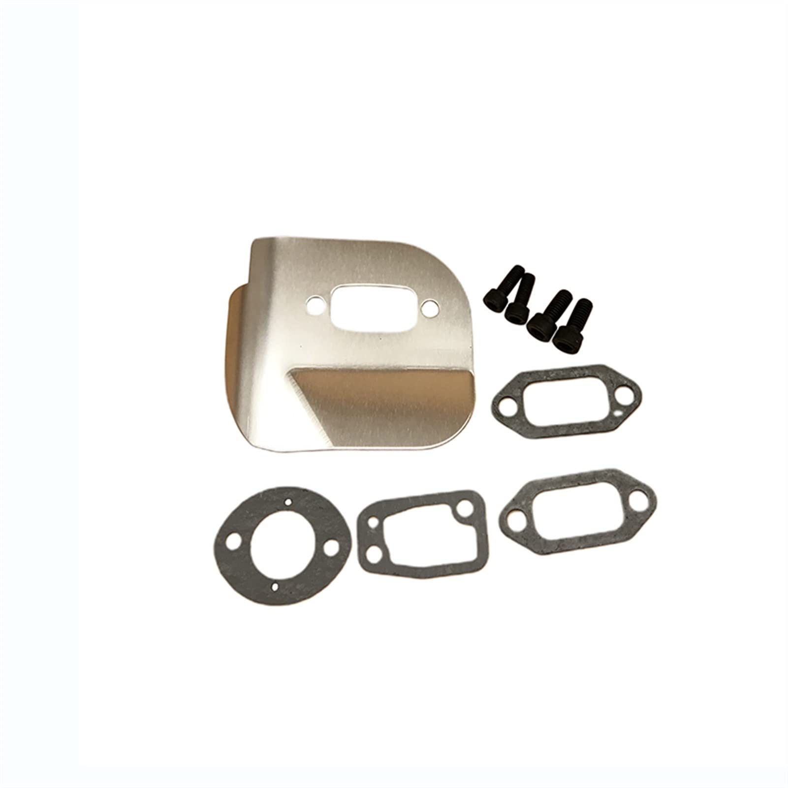 DEMULAX Schalldämpfer Auspuff Schalldämpfer Deflektor Halterung Dichtung Bolzen Kit, for Husqvarna, 61 268 272 272XP 268K 272K 272S Spezielle Kettensäge Teile Kettensägen-Auspuffanlage von DEMULAX