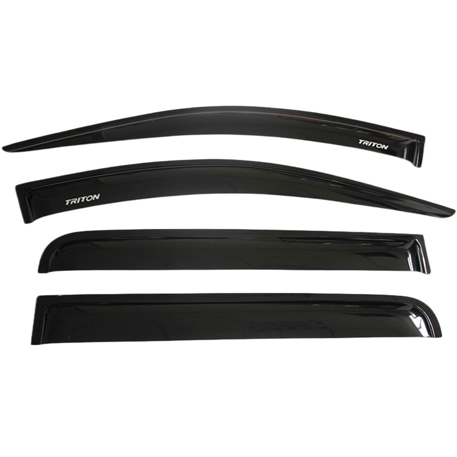 DEMULAX Seitenfensterabweiser, Pickup, Schwarze Farbe, Auto-Windabweiser, for Mitsubishi, for L200 2016–2019 Windabweiser für Seitenfenster(Black) von DEMULAX