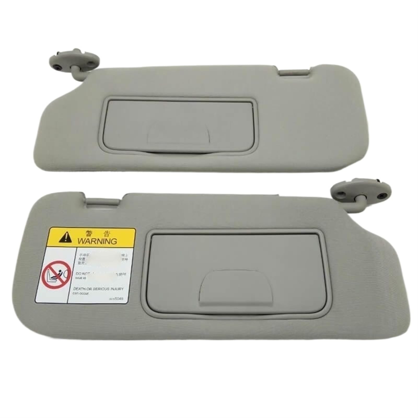 DEMULAX Sonnenblende, for Chevrolet, for Captiva, mit Make-up-Spiegel, Barndoor-Sonnenschutz, Grau Sonnenblende für den Autoinnenraum(A Pair) von DEMULAX