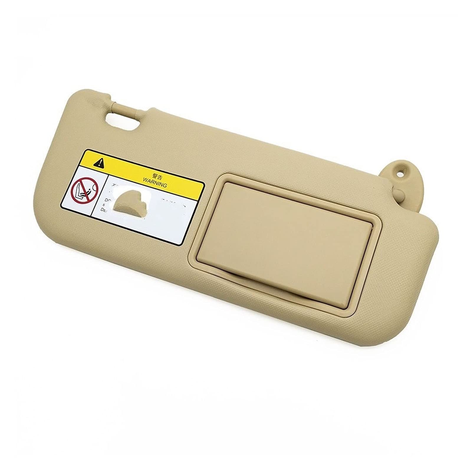 DEMULAX Sonnenblende Windschutzscheibe Sonnenschutz Sonnenschutz mit Spiegel, for Toyota, for Corolla 2014 2015 2016 2017 2018, Beige Auto-Sonnenblenden-Seitenschutz(Right beige) von DEMULAX