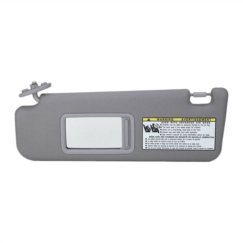 DEMULAX Sonnenblende for die Linke Fahrerseite, for Toyota, for 4Runner 2004 2005 2006 2007 2008 ohne Licht, 74320-3D050-B0, Grau Sonnenschutzvisier für Fahrzeuge von DEMULAX