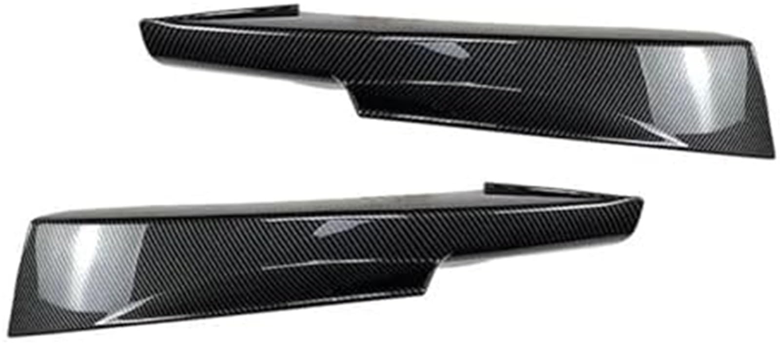 DEMULAX Splitter, for BMW, 3er E90 E91 LCI Sport 2009-2012 Auto Frontstoßstange Lippensplitter Diffusor Body Kits Spoiler Stoßstangenschutz Lippensplitter (Carbon Look Splitter) Autospoiler-Splitter(B von DEMULAX