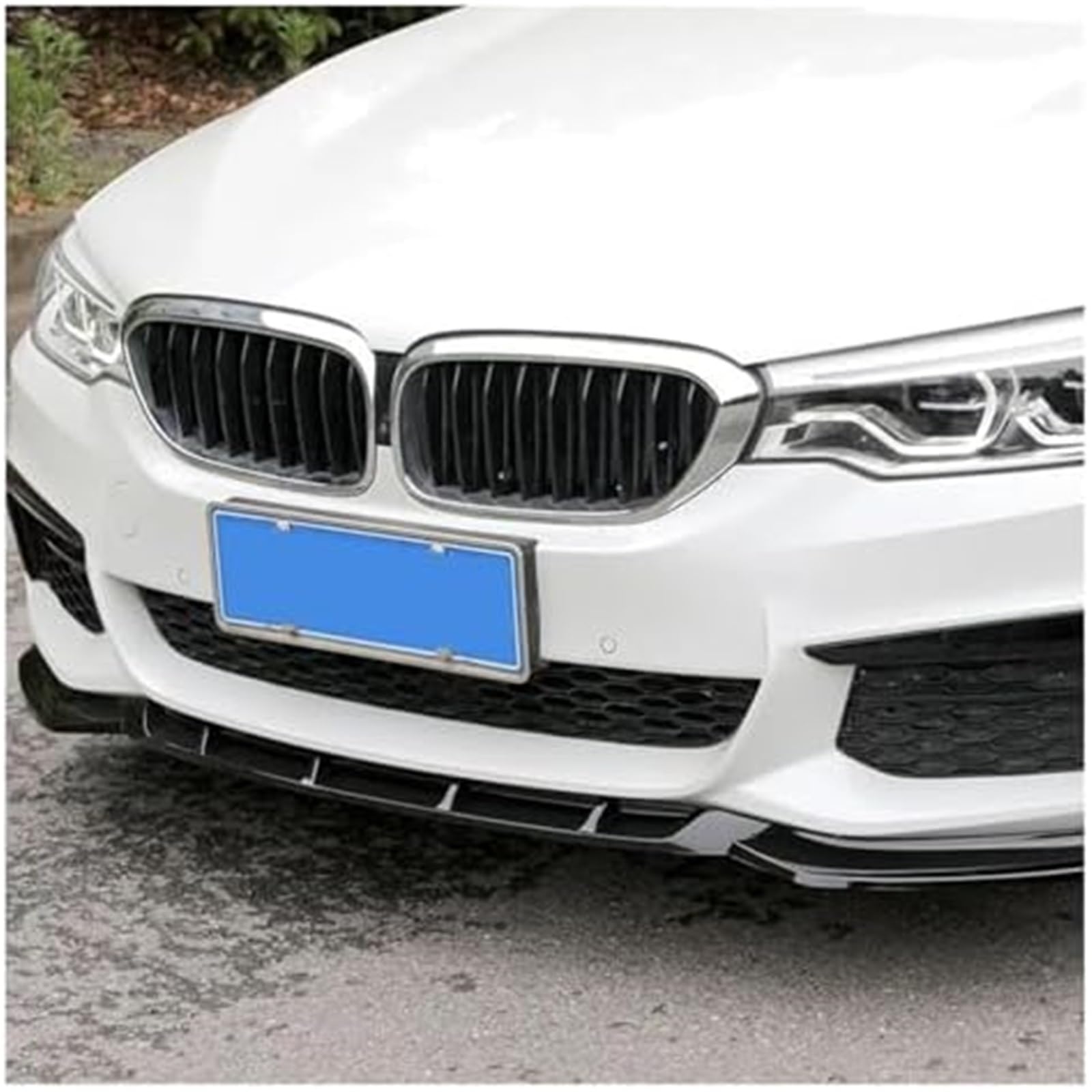 DEMULAX Splitter, for BMW, 5 G30 G31 530d 525i 540i 530i 2018-2020 Front Lower Bumper Kinn Lip Splitter Diffusor Spoiler Stoßstangenschutz Schutz Lippensplitter (Mattschwarz) Autospoiler-Splitter(BLAC von DEMULAX