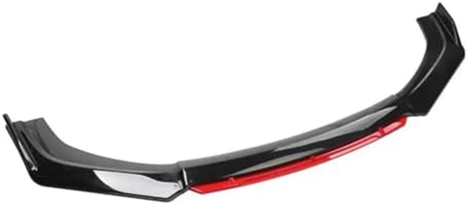 DEMULAX Splitter Auto Frontstoßstange Lip Body Kit Splitter Spoiler Diffusor Schutz Trim Air Dam Blaue Zunge, for Lexus, IS250 300350 Lippensplitter (Schwarz und Rot glänzend) Autospoiler-Splitter(BLA von DEMULAX