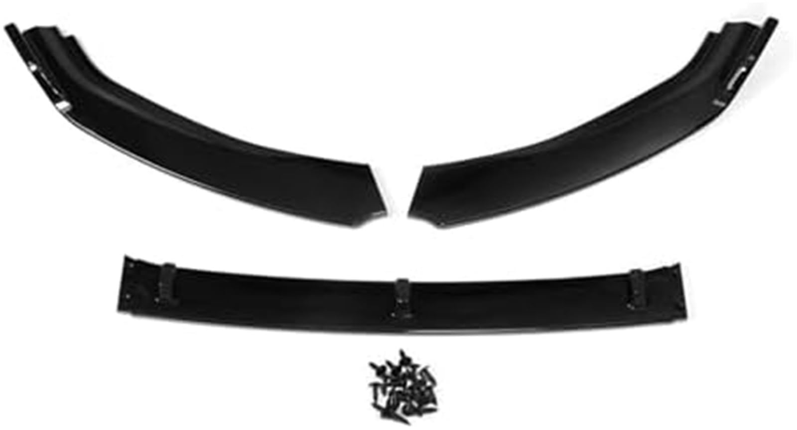 DEMULAX Splitter Auto Frontstoßstange Splitter Lip Spoiler Body Kit Stoßstangendiffusor, for VW, for Golf, MK7 2014-2017 Stoßstangenlippensplitter Glänzend Schwarzer Lippensplitter Autospoiler-Splitte von DEMULAX