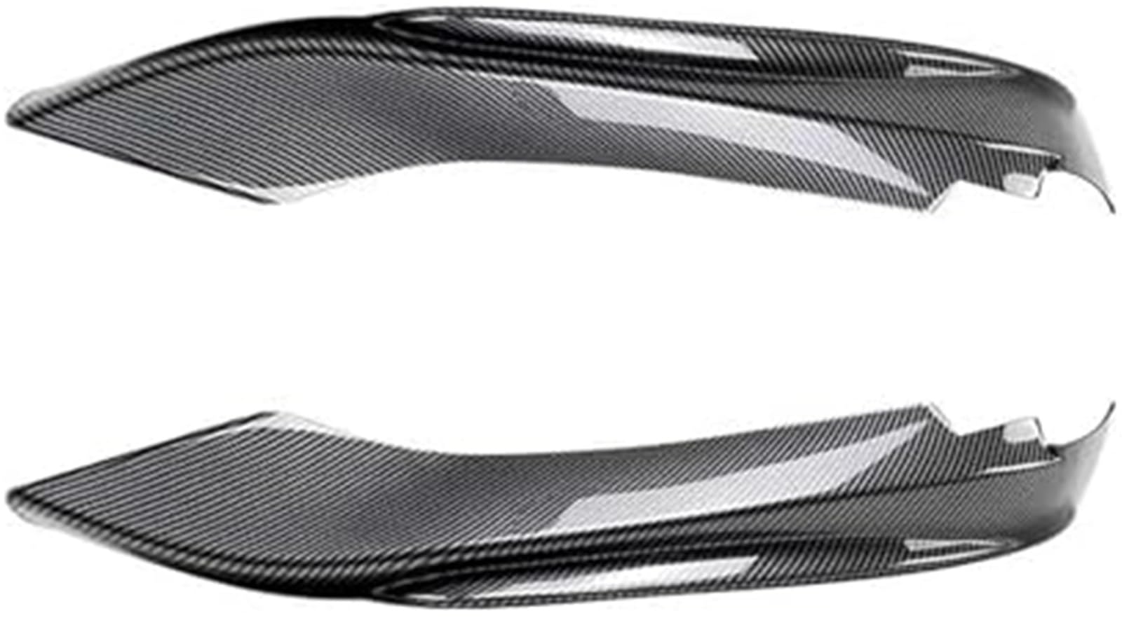 DEMULAX Splitter Frontstoßstange Seitensplitter Spoiler Kit Nebelscheinwerferabdeckung, for BMW, 4er F32 F33 F36 Sport 420i 428i 435i 440i Tech 2014-2020 Lippensplitter (Carbon Look B) Autospoiler-Spl von DEMULAX