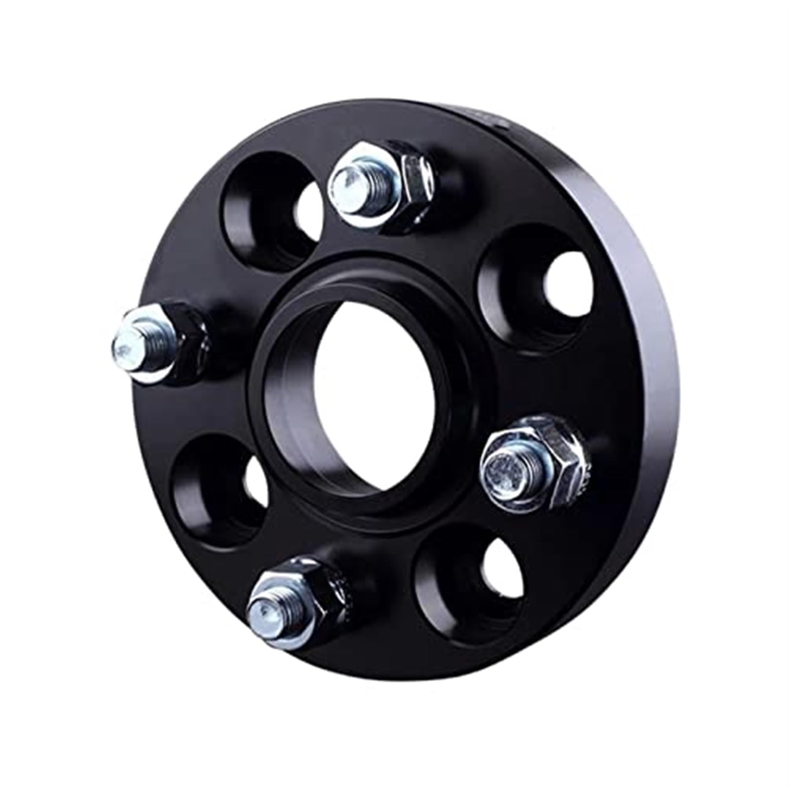 DEMULAX Spurverbreiterungen 4x100 Hubcentric 60,1 mm Auto-Aluminium-Raddistanzadapter 15/20/25/30 mm Flansch, for Renault, Clio Captur Separadores Spurverbreiterungen für Automobile(BLACK 1 Piece 15mm von DEMULAX