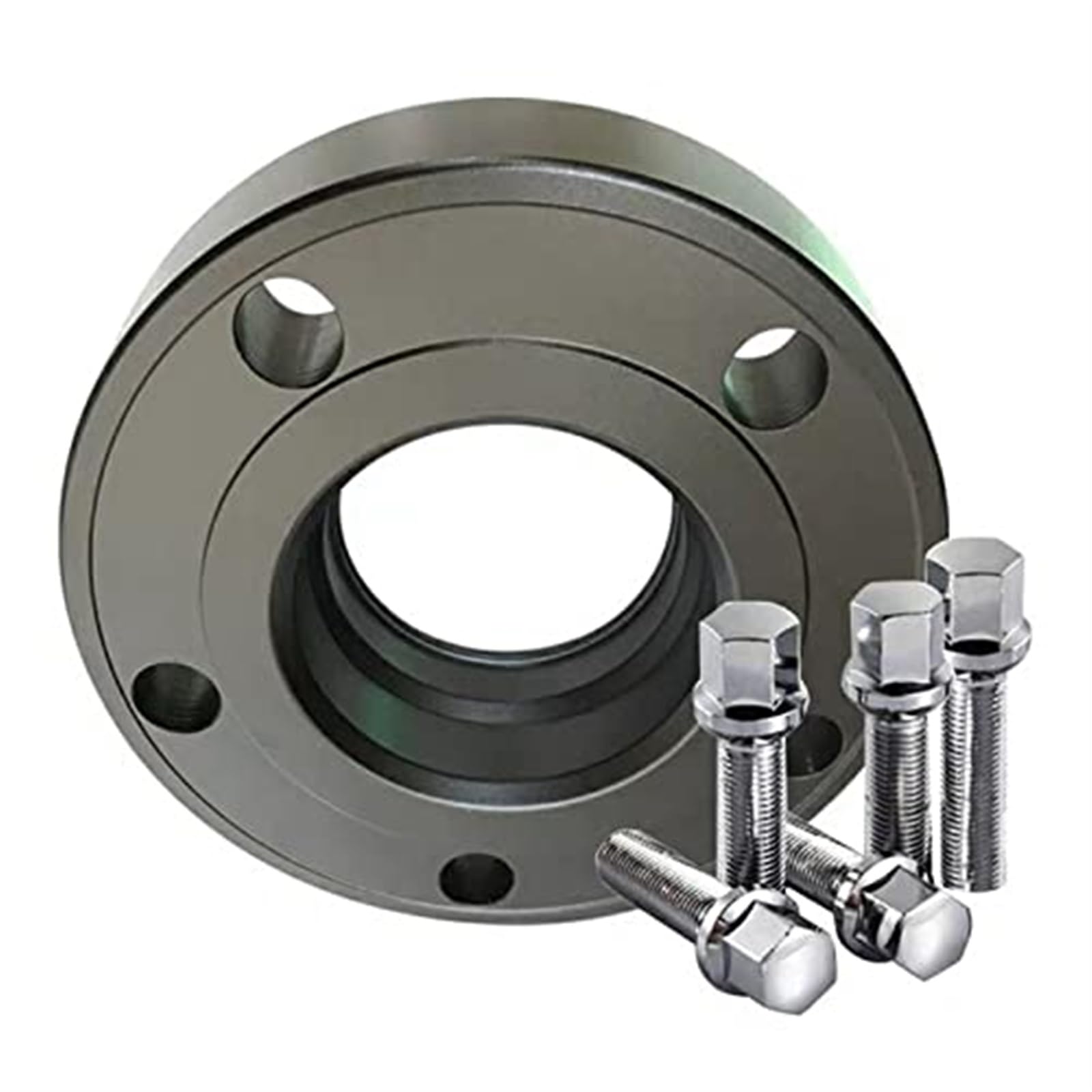 DEMULAX Spurverbreiterungen 5x100/5x112 Hubcentric 57,1 Aluminium-Radabstandshalter-Adapter-Zubehör 15-25mm, for Seat, Ibiza Leon Separadores Spurverbreiterungen für Automobile(Black 1 Piece 15mm) von DEMULAX