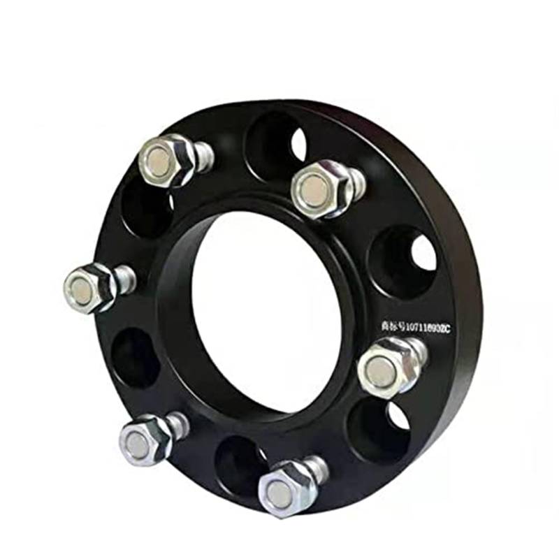 DEMULAX Spurverbreiterungen 6x139,7 Hubcentric 67,1 25-38mm Aluminium-Distanzscheibenadapter, for Mitsubishi, Pajero V73 V71 V93 V97 Separadore Spurverbreiterungen für Autos(BLACK 1 Piece 25mm) von DEMULAX