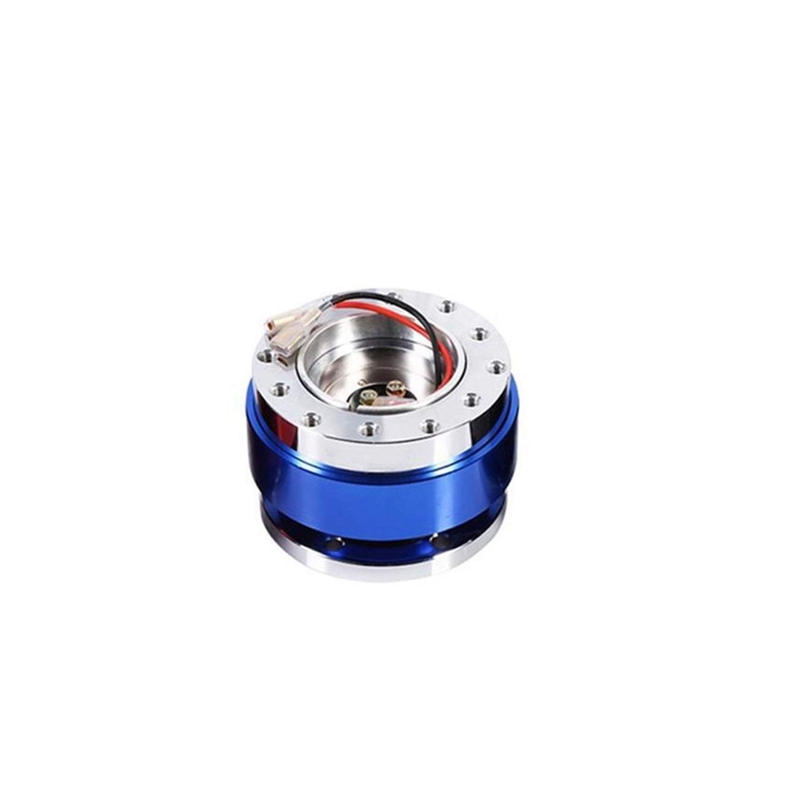 DEMULAX Universal Auto Auto Quick Release Lenkrad Snap Off Hub Adapter Boss Kit Aluminium Lenkrad loslassen(Blue) von DEMULAX