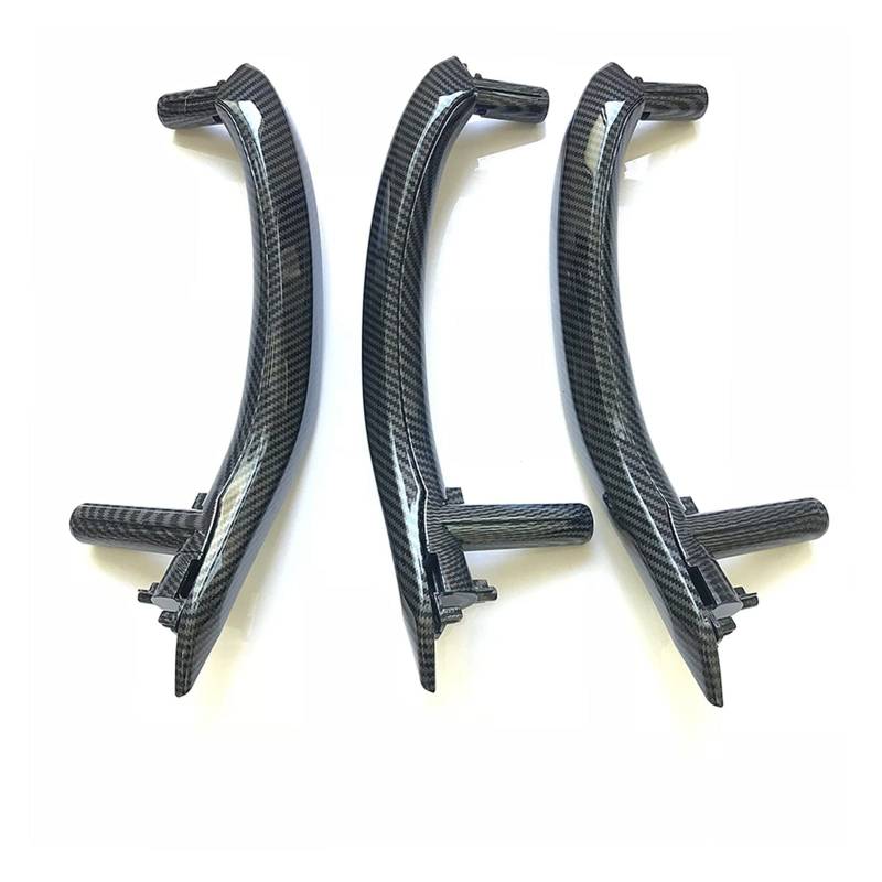 DEMULAX Verbesserter linker und rechter Carbonfaser-Innentürgriff mit Verkleidungssatz, for, for X5 X6 F15 F16 2014-2018 Fahrzeug-Innentürgriff(LHD Handle Set) von DEMULAX