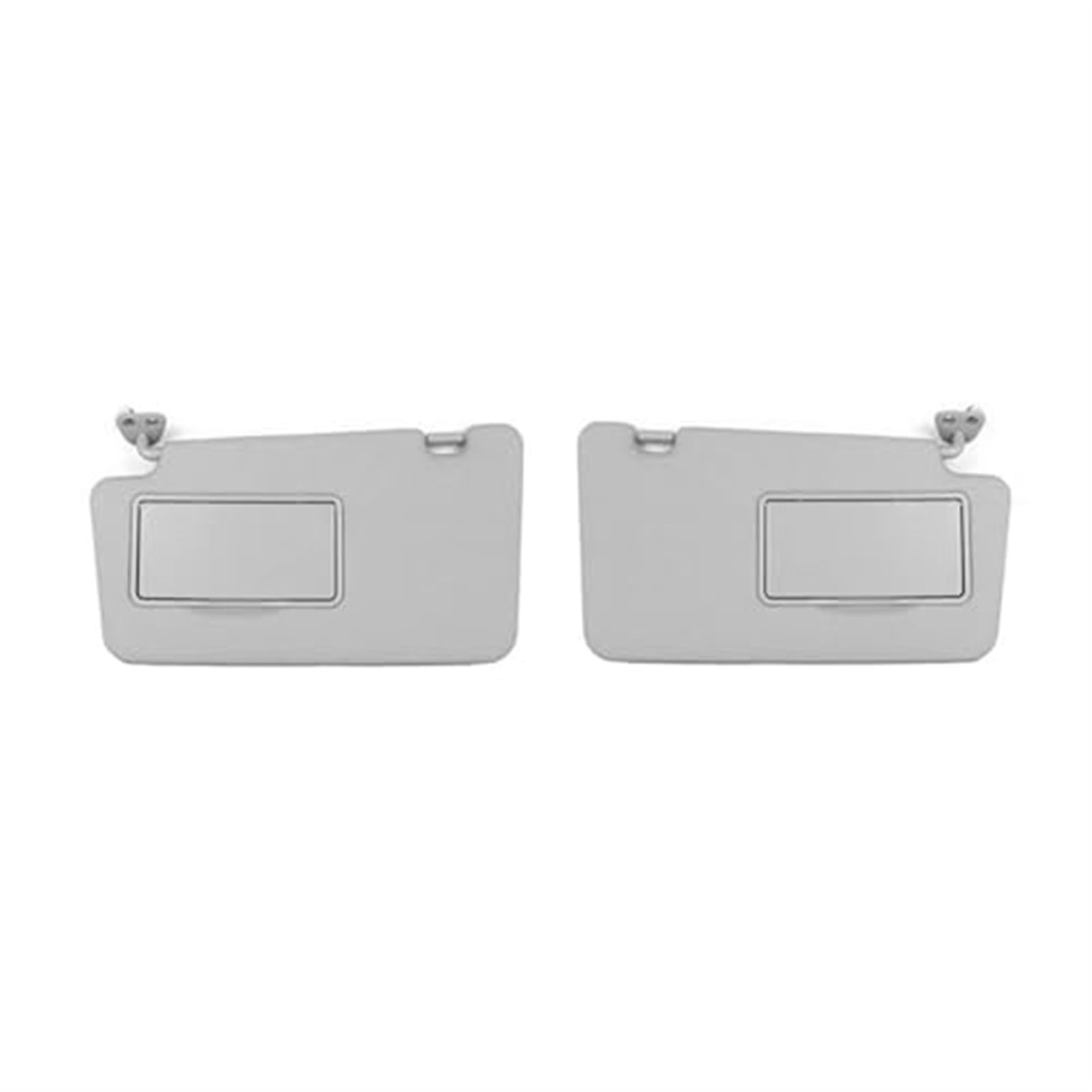 DEMULAX Vordere Auto-Sonnenblende mit Make-up-Spiegel-Licht, for Koleos 2008–2016 Auto-Sonnenblenden-Seitenschutz(Grey 1pair) von DEMULAX