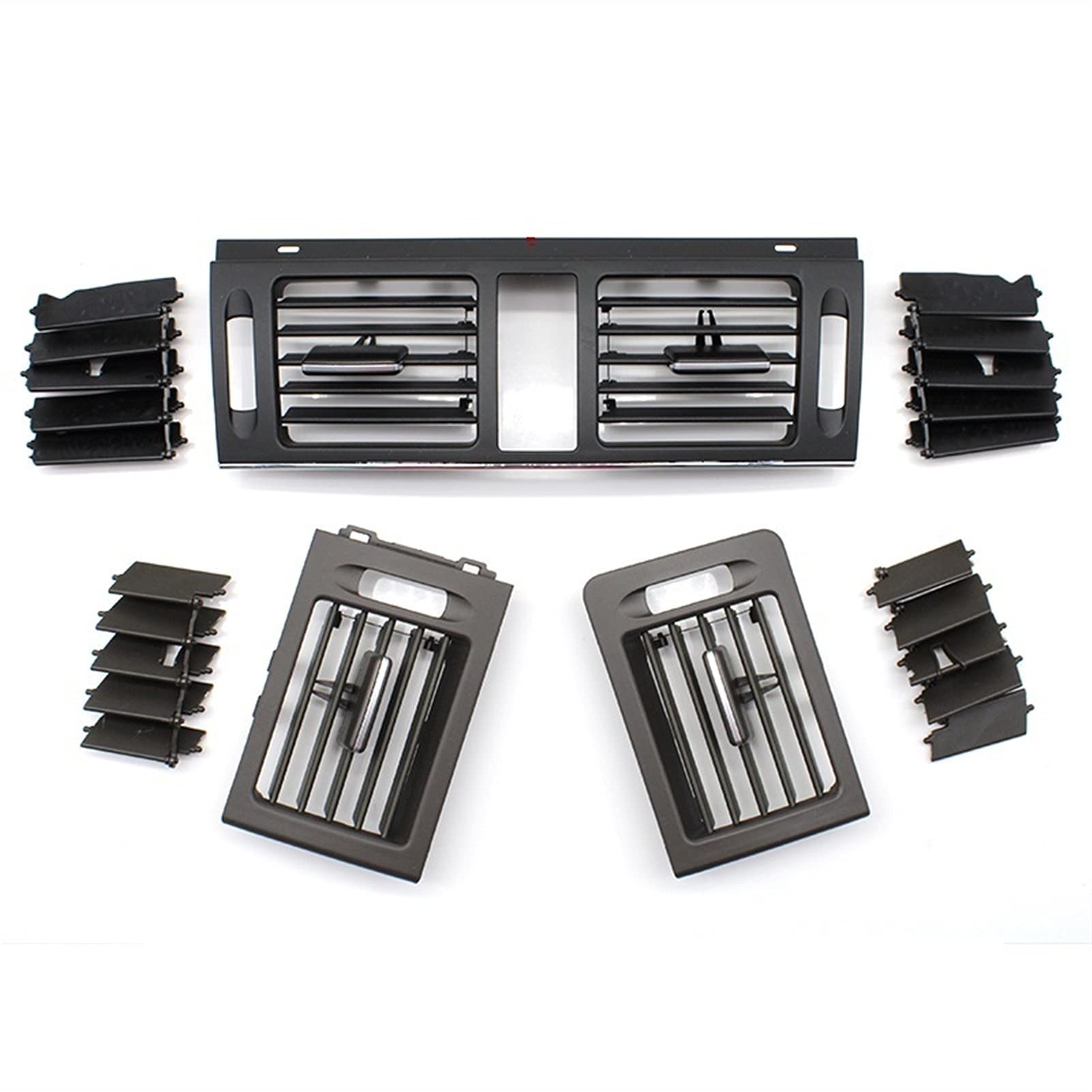 DEMULAX Vordere Klimaanlage AC Vent Grille Outlet Set, for Mercedes, for Benz W204 C Klasse 180 200 220 230 260 300 350 2007-2011 Auto-Klimaanlagengitter(Moka Standard Model) von DEMULAX