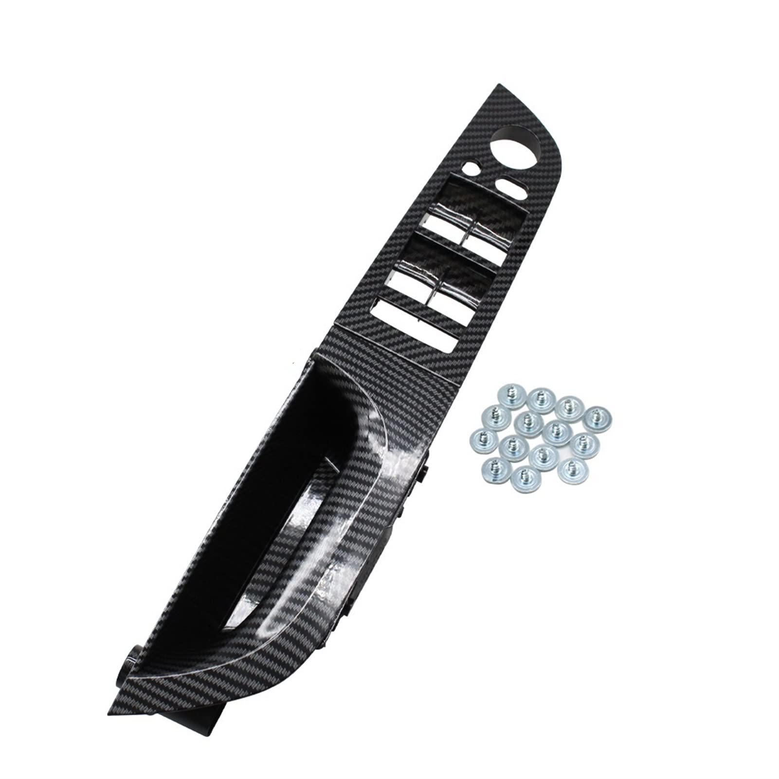 DEMULAX Vorne Links Fahrer Innentür Armlehne Abdeckung Panel Trim Pull Griff, for, for 3 Serie E90 E91 316 318 320 325 328i Innentürgriff(Carbon High-end 35.5) von DEMULAX